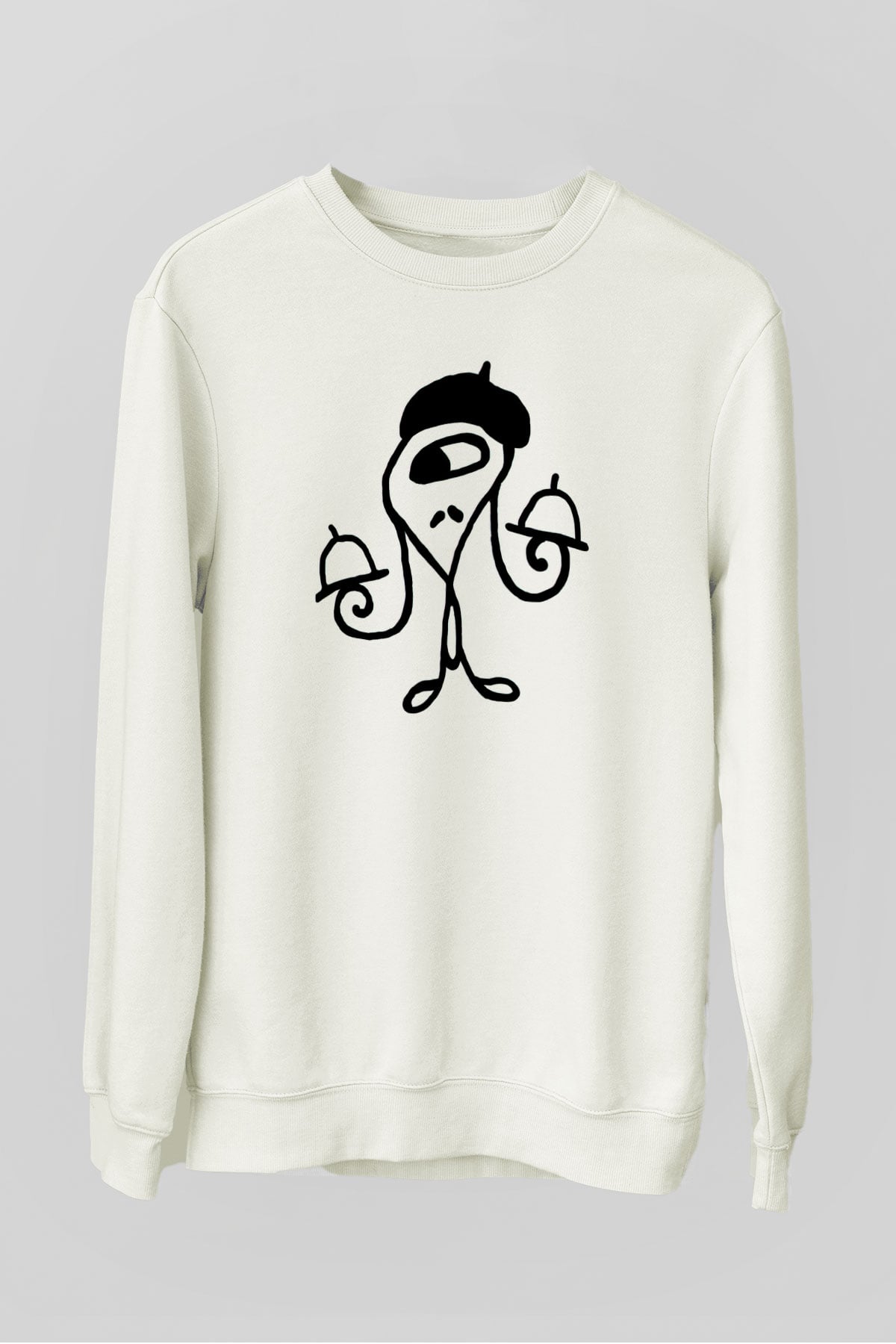 Garson Beyaz Unisex Sweatshirt