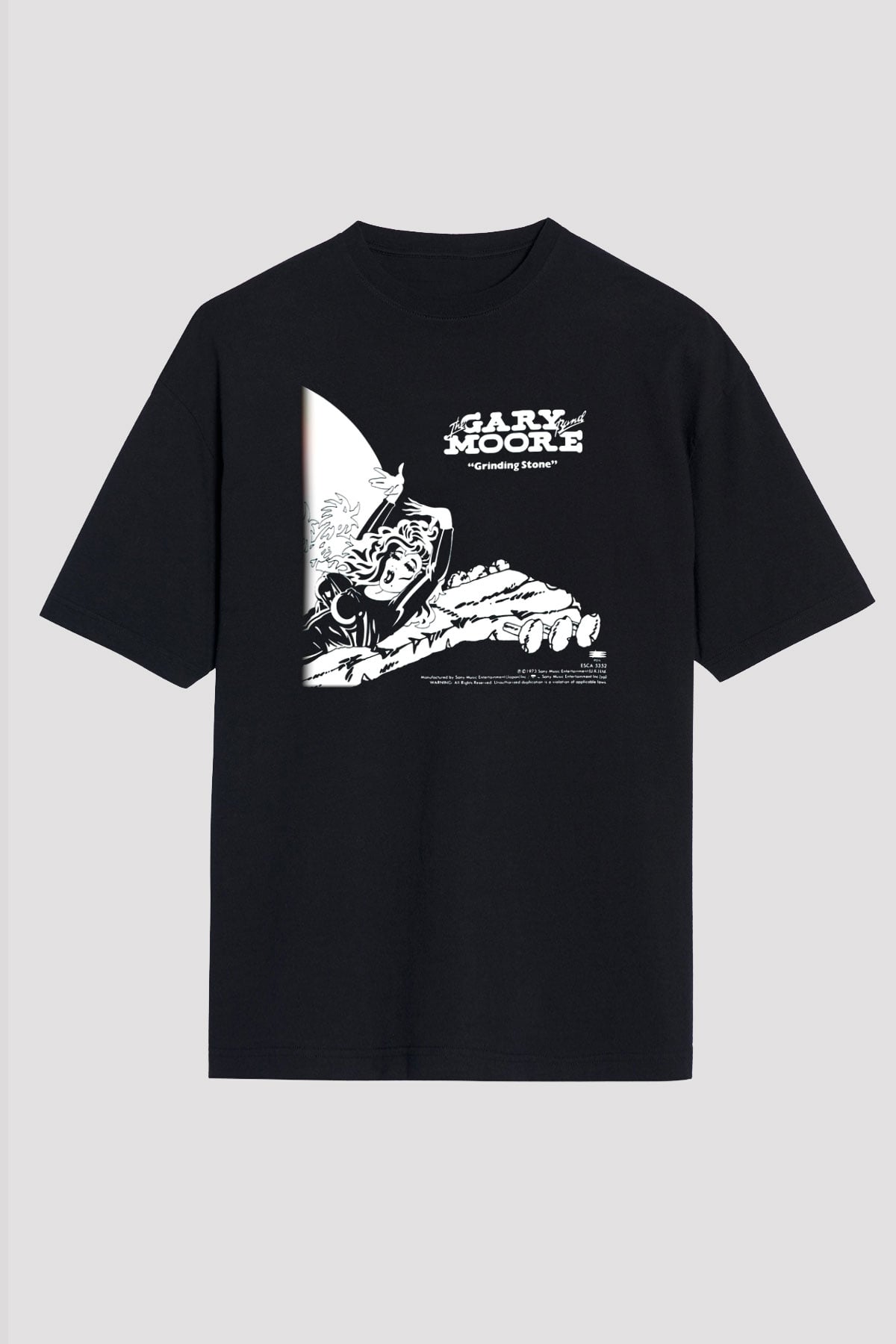 Gary Moore Siyah Unisex Oversize Tişört T-Shirt