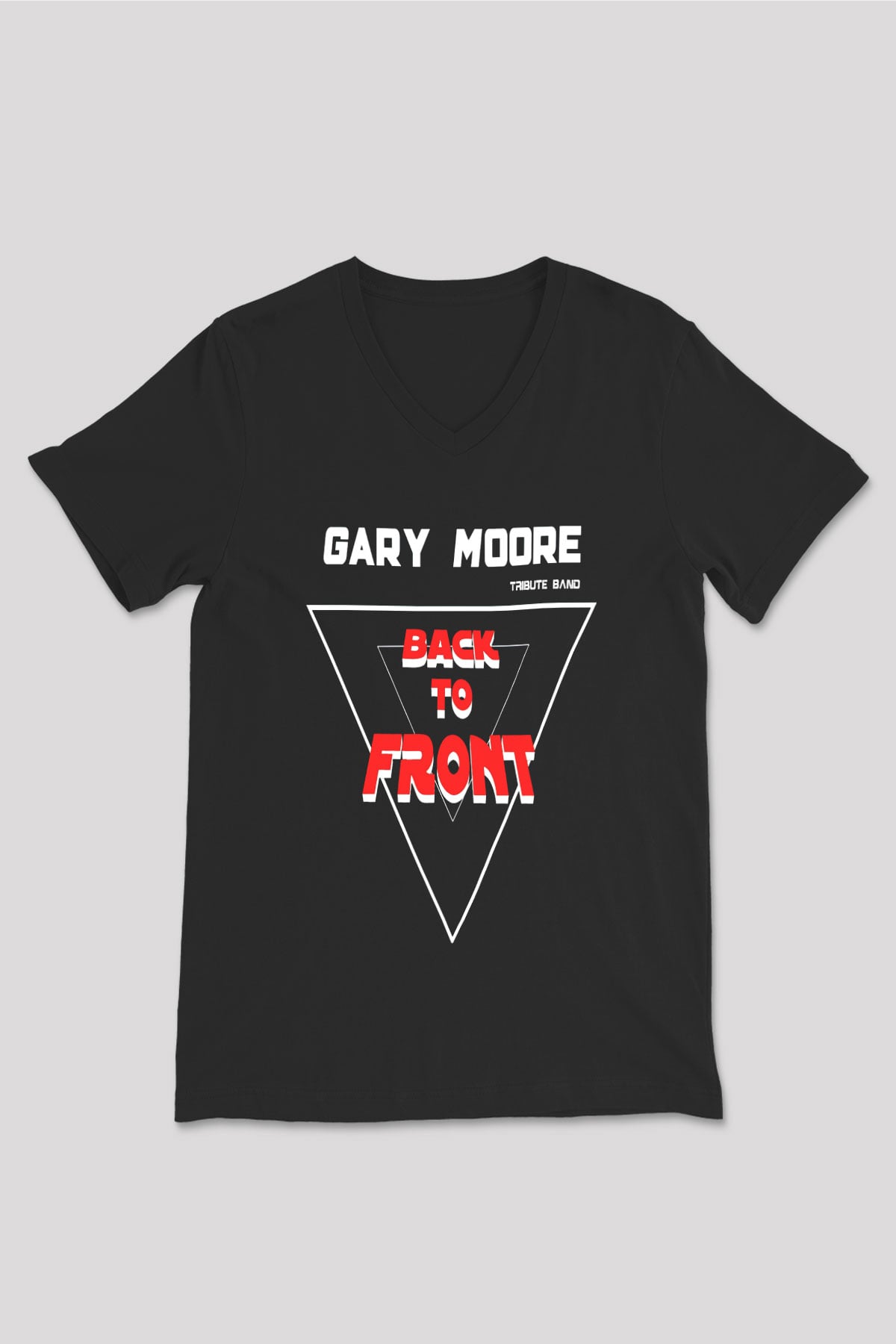 Gary Moore Siyah Unisex V Yaka Tişört T-Shirt