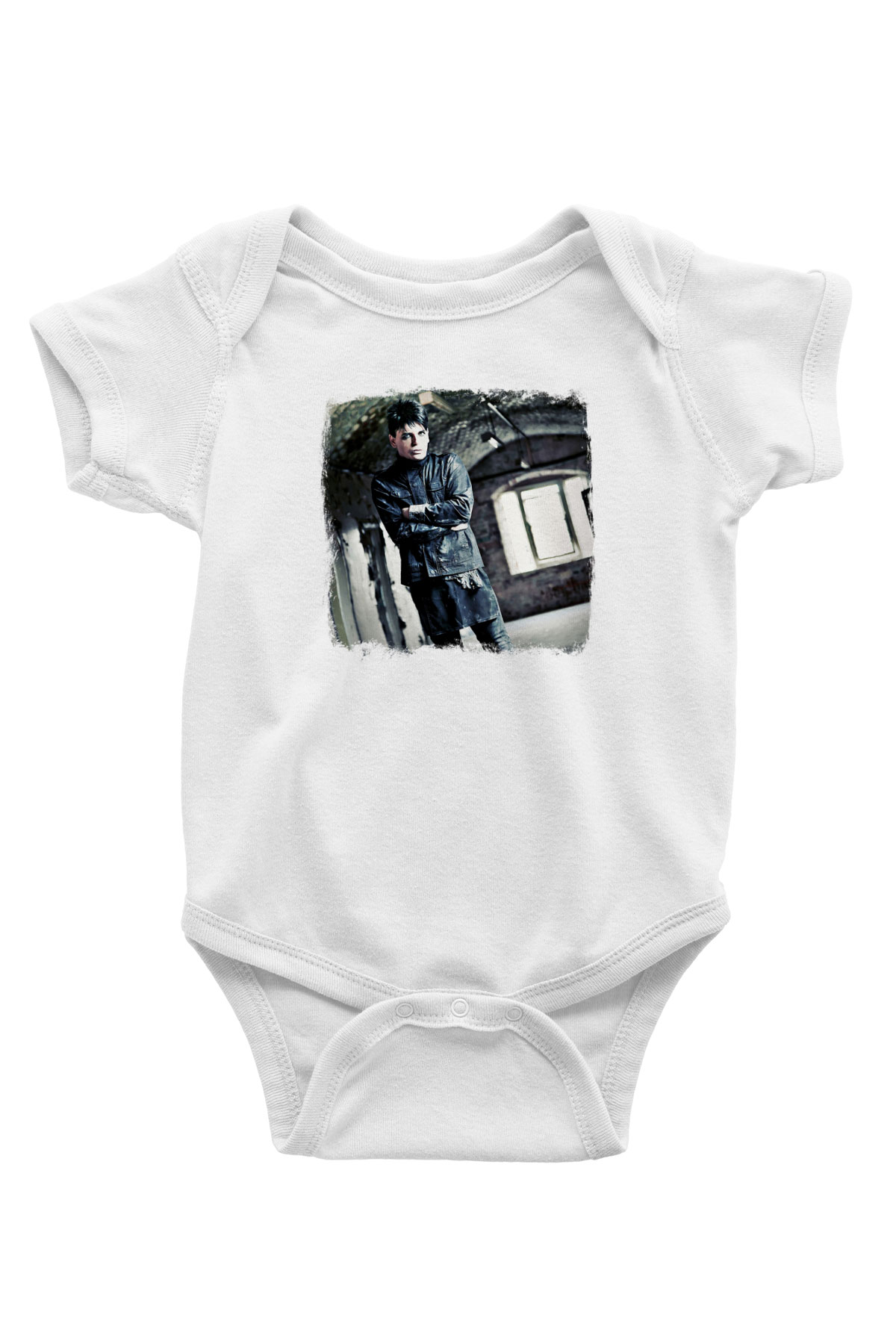 Gary Numan Baskılı Unisex Beyaz Bebek Body - Zıbın
