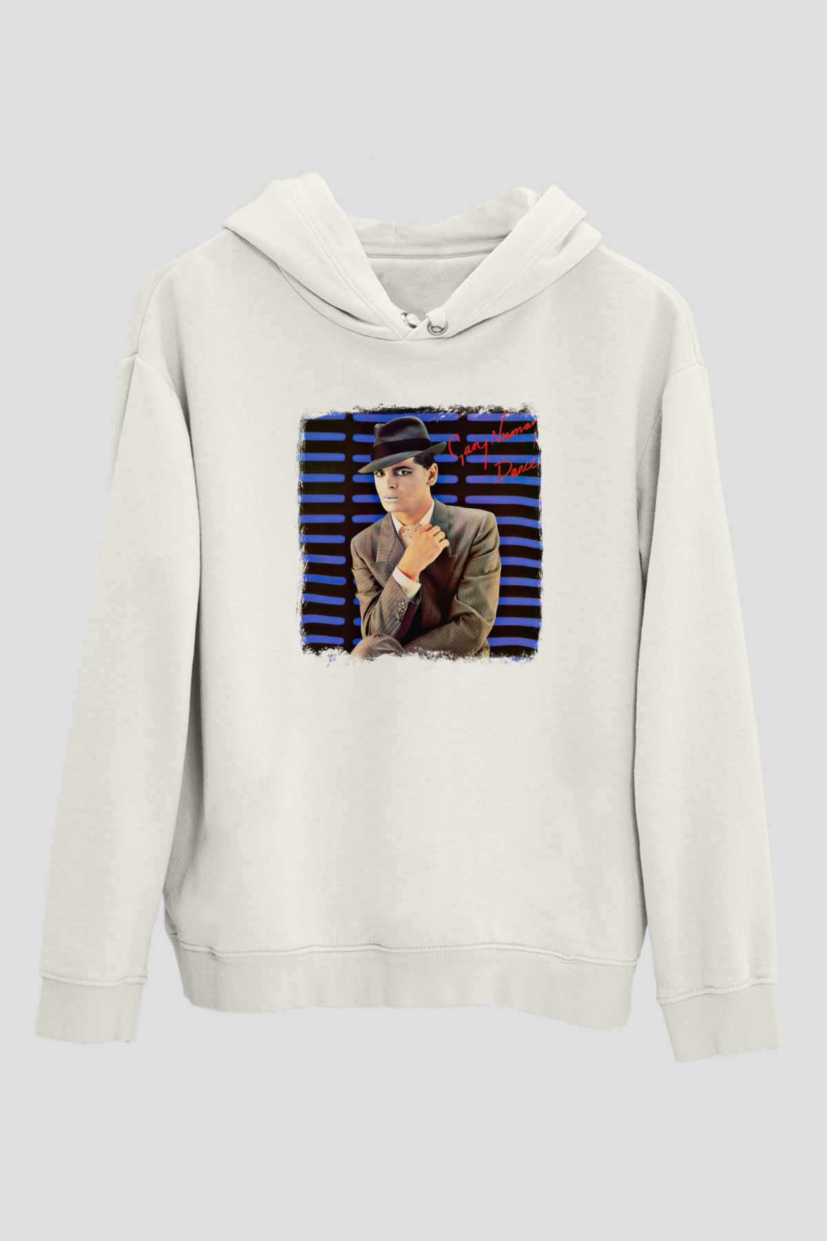 Gary Numan Baskılı Unisex Beyaz Hoodie