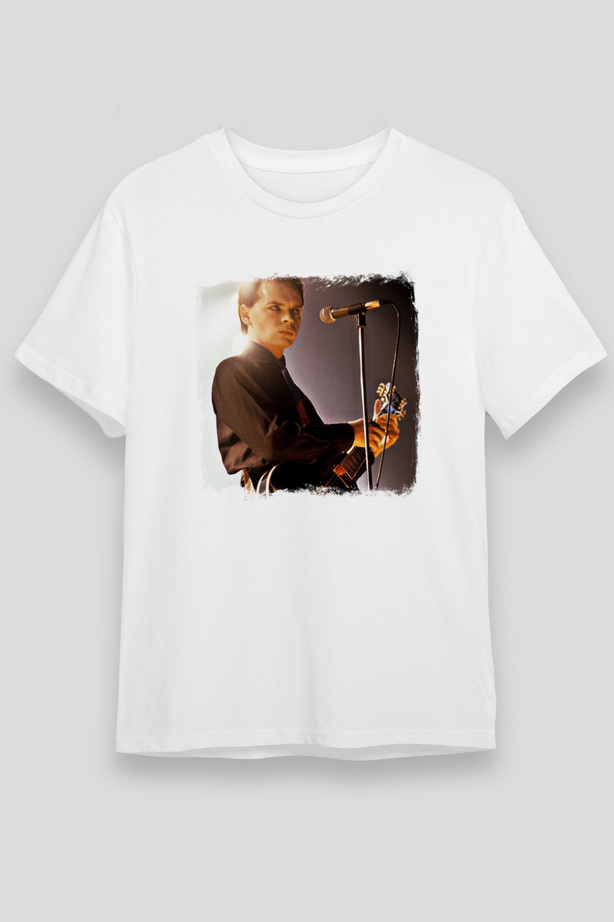 Gary Numan Baskılı Unisex Beyaz Tişört