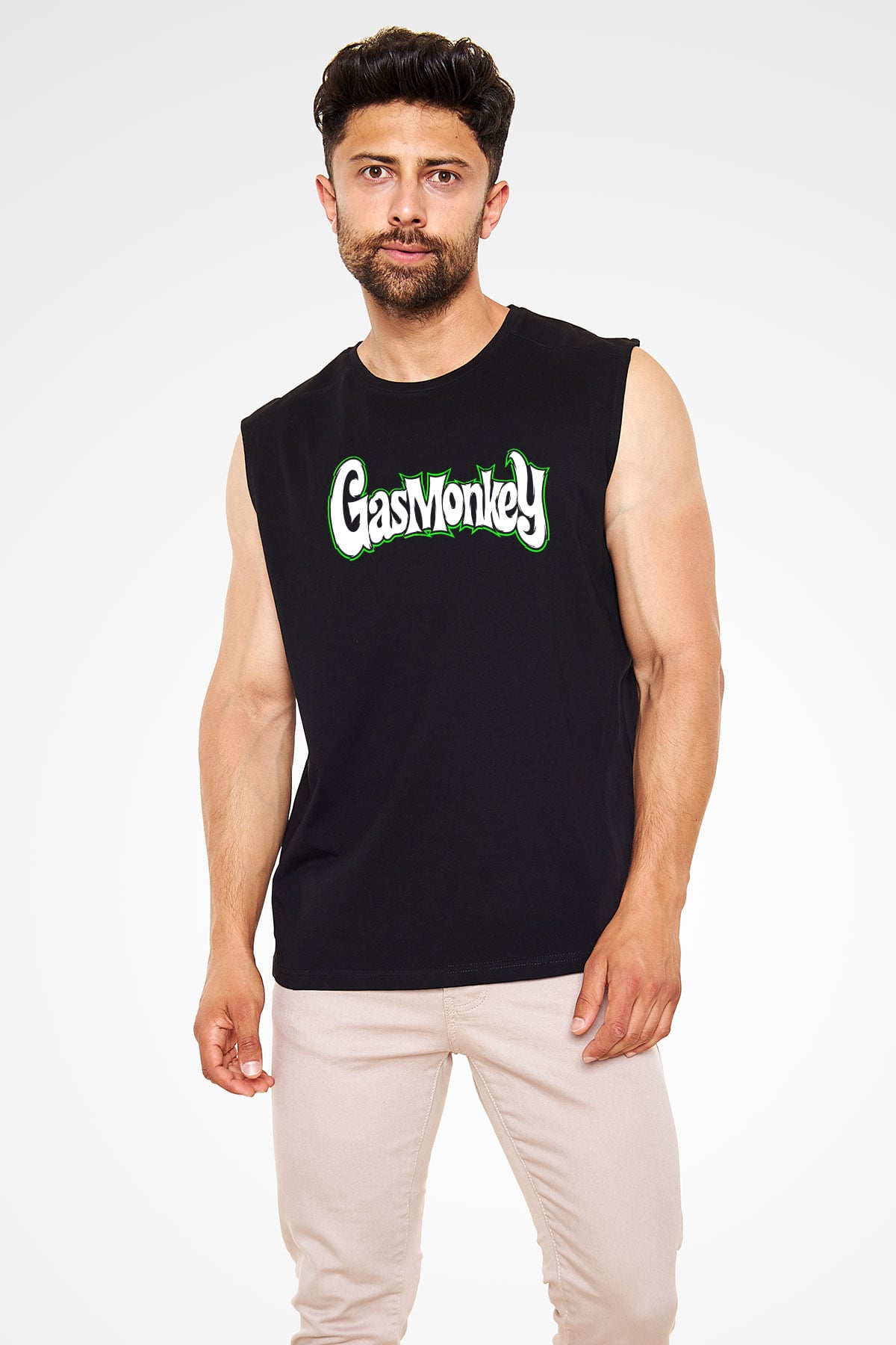 Gas Monkey Garage Siyah Unisex Kolsuz Tişört
