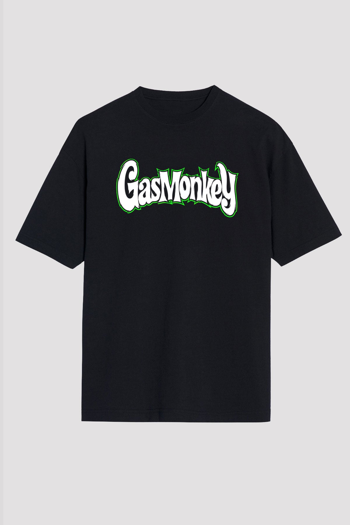 Gas Monkey Garage Siyah Unisex Oversize Tişört T-Shirt