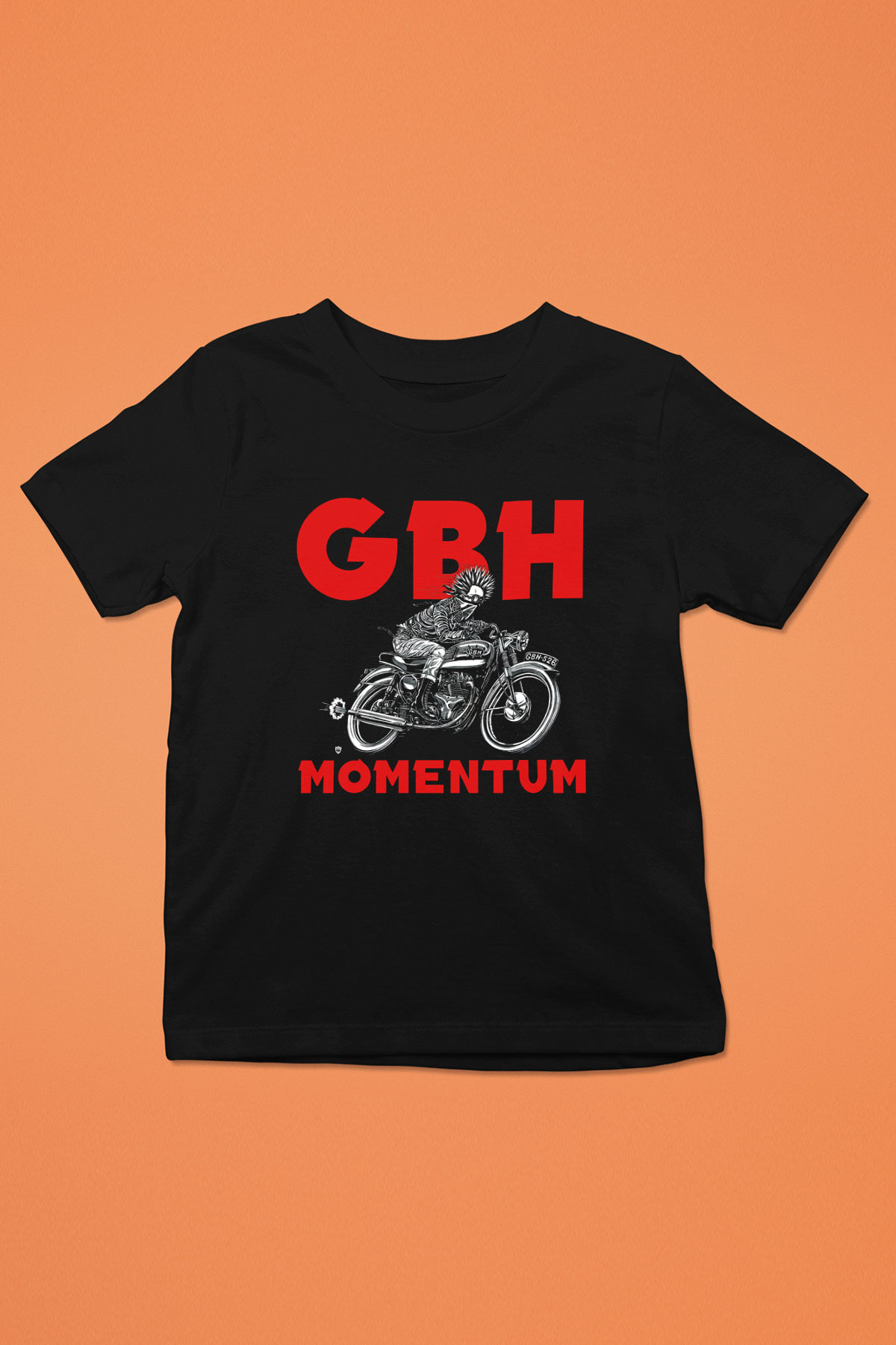 GBH Baskılı Siyah Unisex Çocuk Tişört