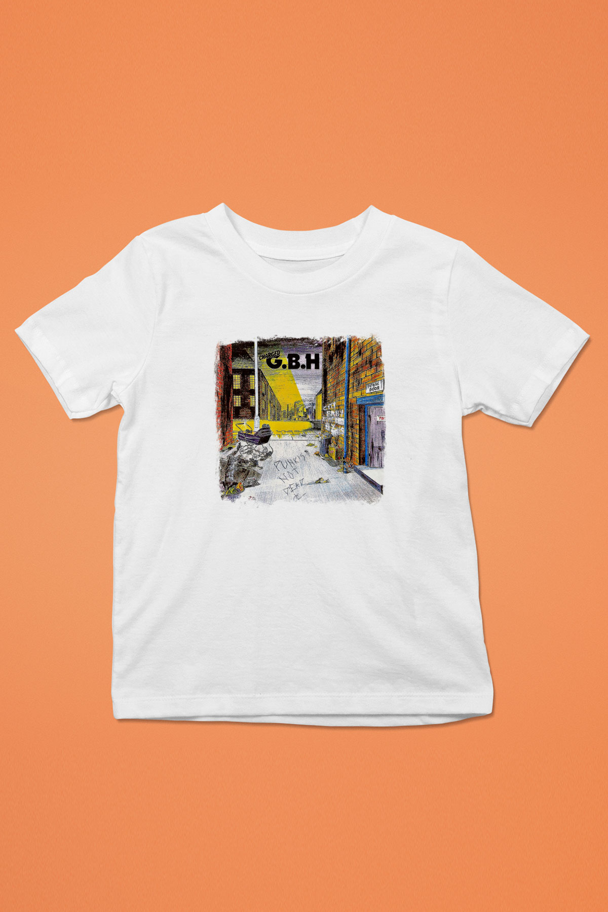 GBH Baskılı Unisex Beyaz Çocuk Tişört