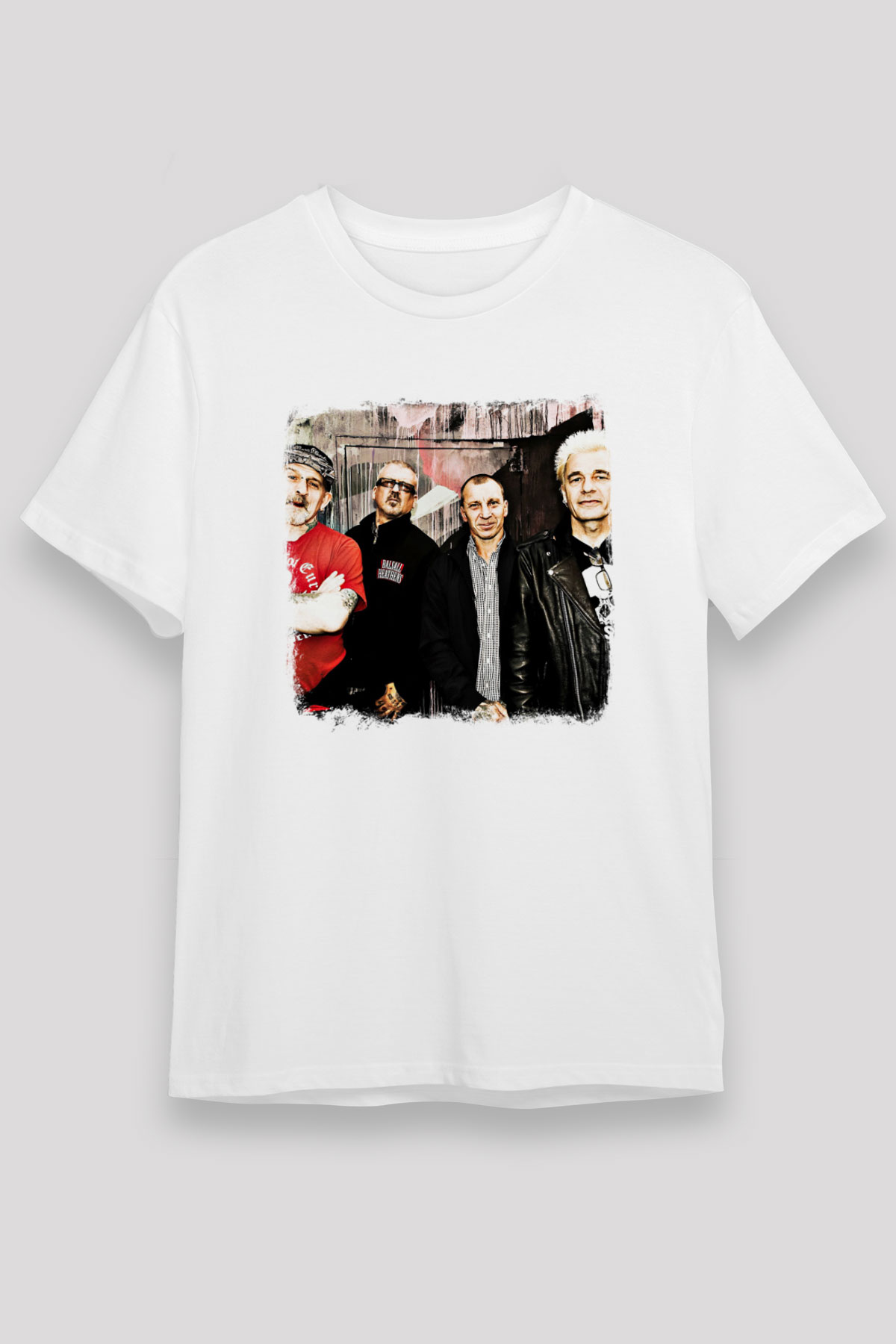 GBH Baskılı Unisex Beyaz Tişört