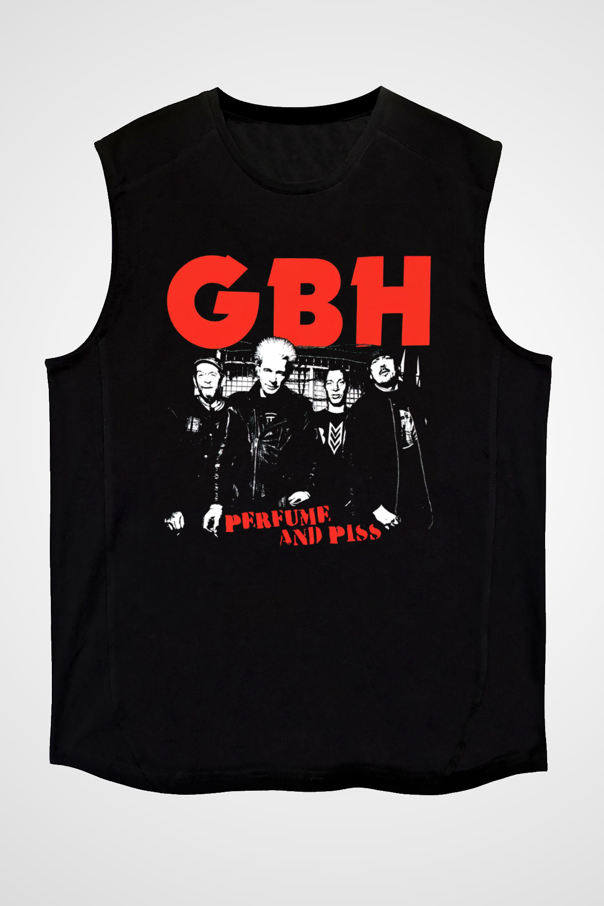 GBH Siyah Unisex Kolsuz Tişört