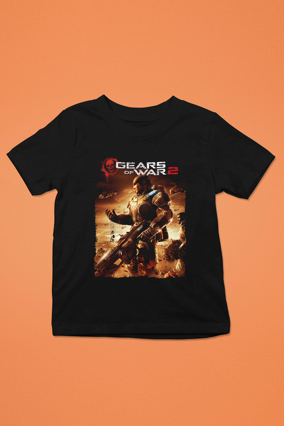 Gears of War Siyah Unisex Çocuk Tişört