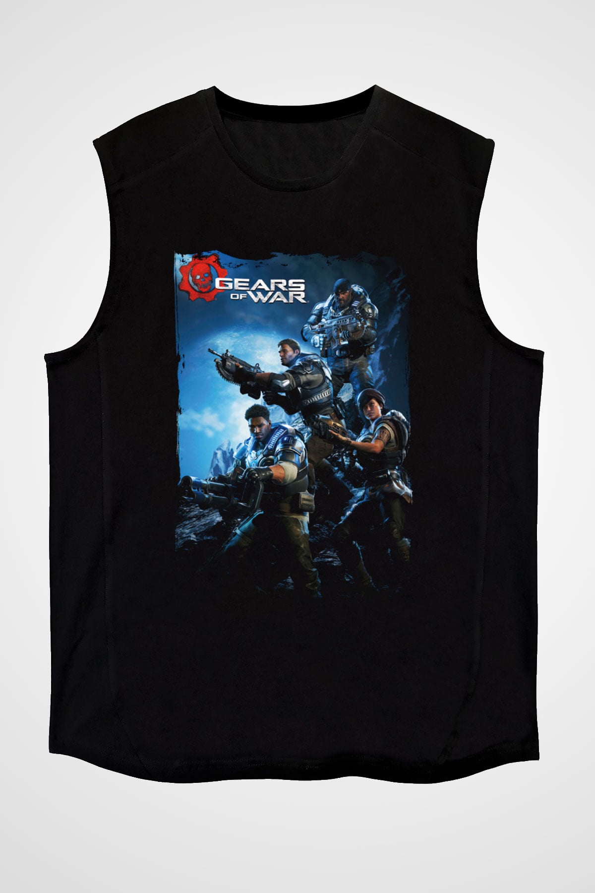 Gears of War Siyah Unisex Kolsuz Tişört