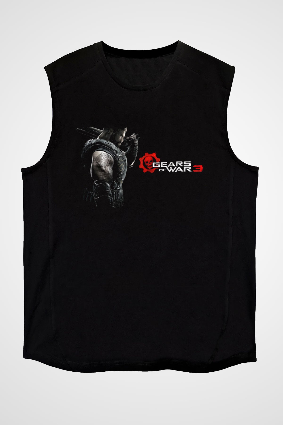 Gears of War Siyah Unisex Kolsuz Tişört