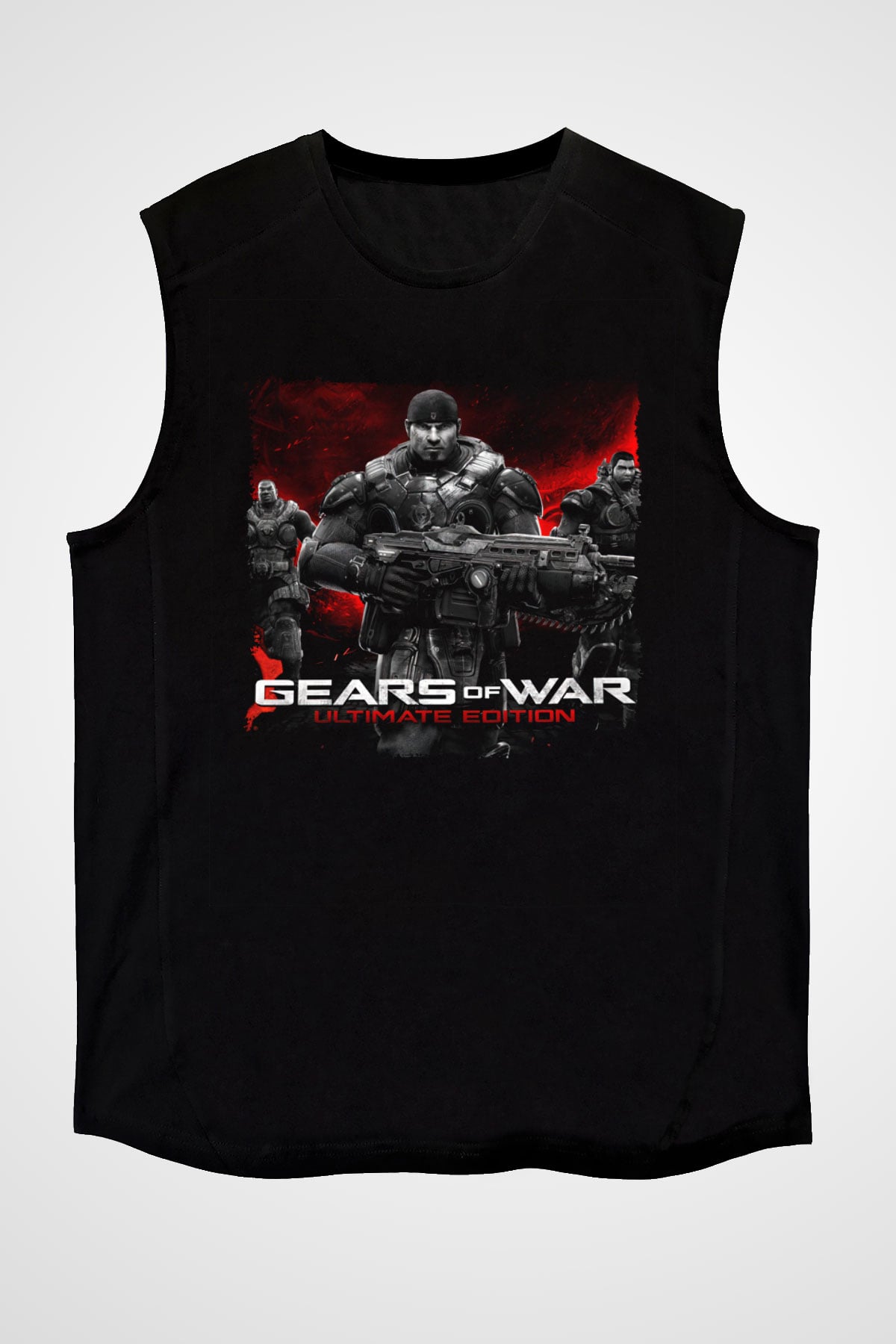 Gears of War Siyah Unisex Kolsuz Tişört