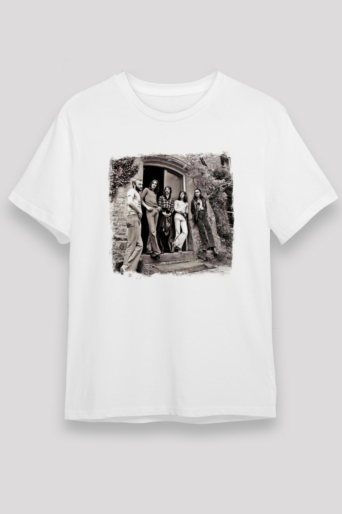 Genesis Baskılı Unisex Beyaz Tişört
