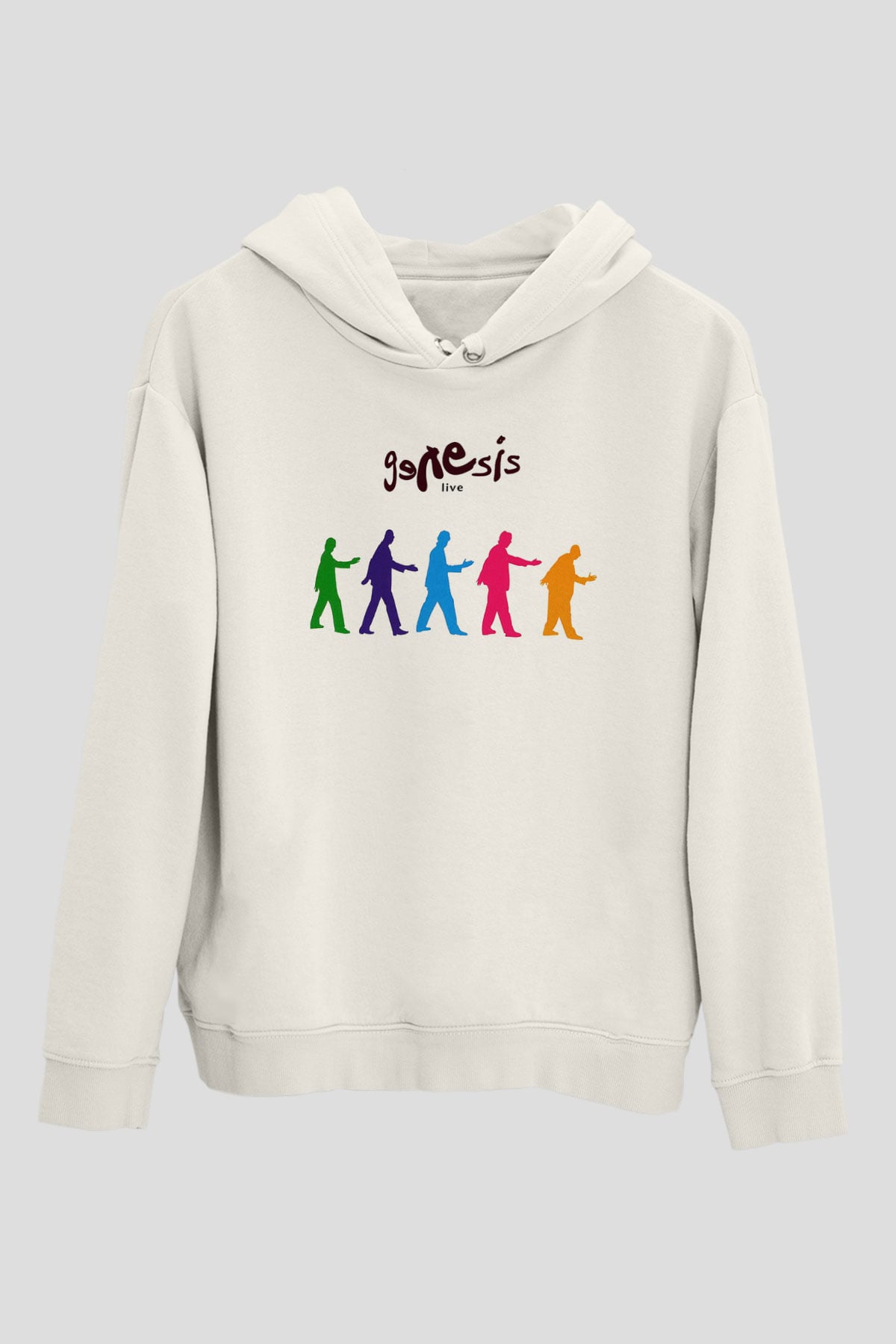 Genesis Beyaz Unisex Kapşonlu Sweatshirt