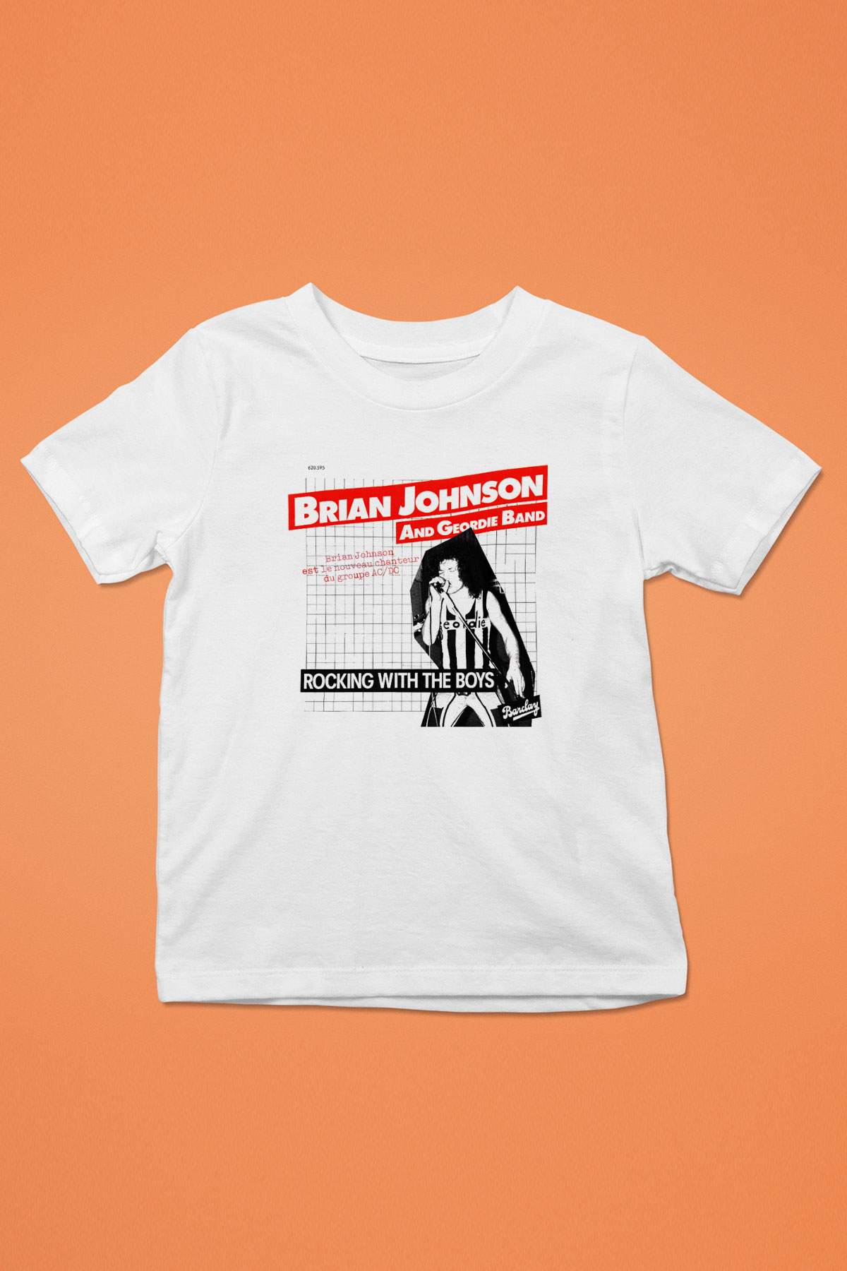 Geordie Baskılı Beyaz Unisex Çocuk Tişört