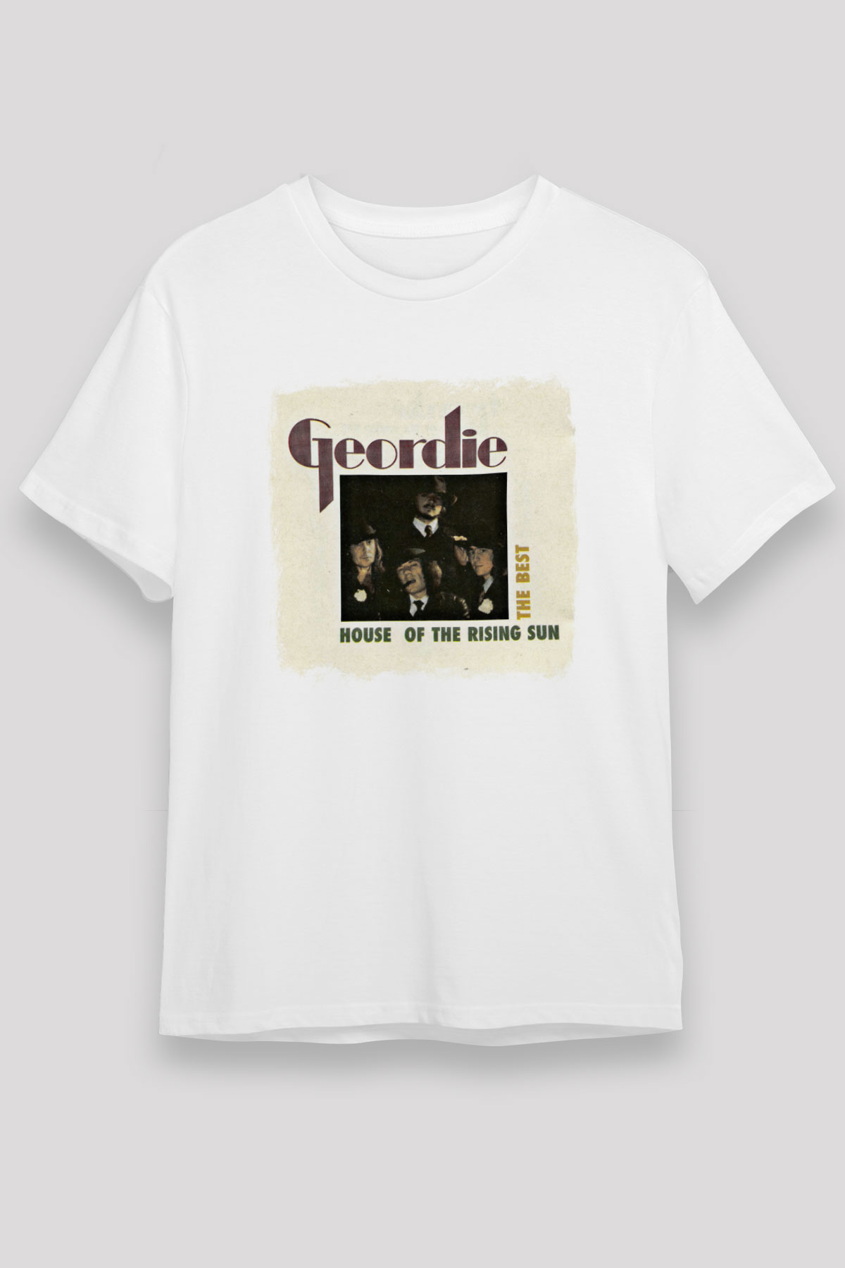 Geordie Baskılı Unisex Beyaz Tişört