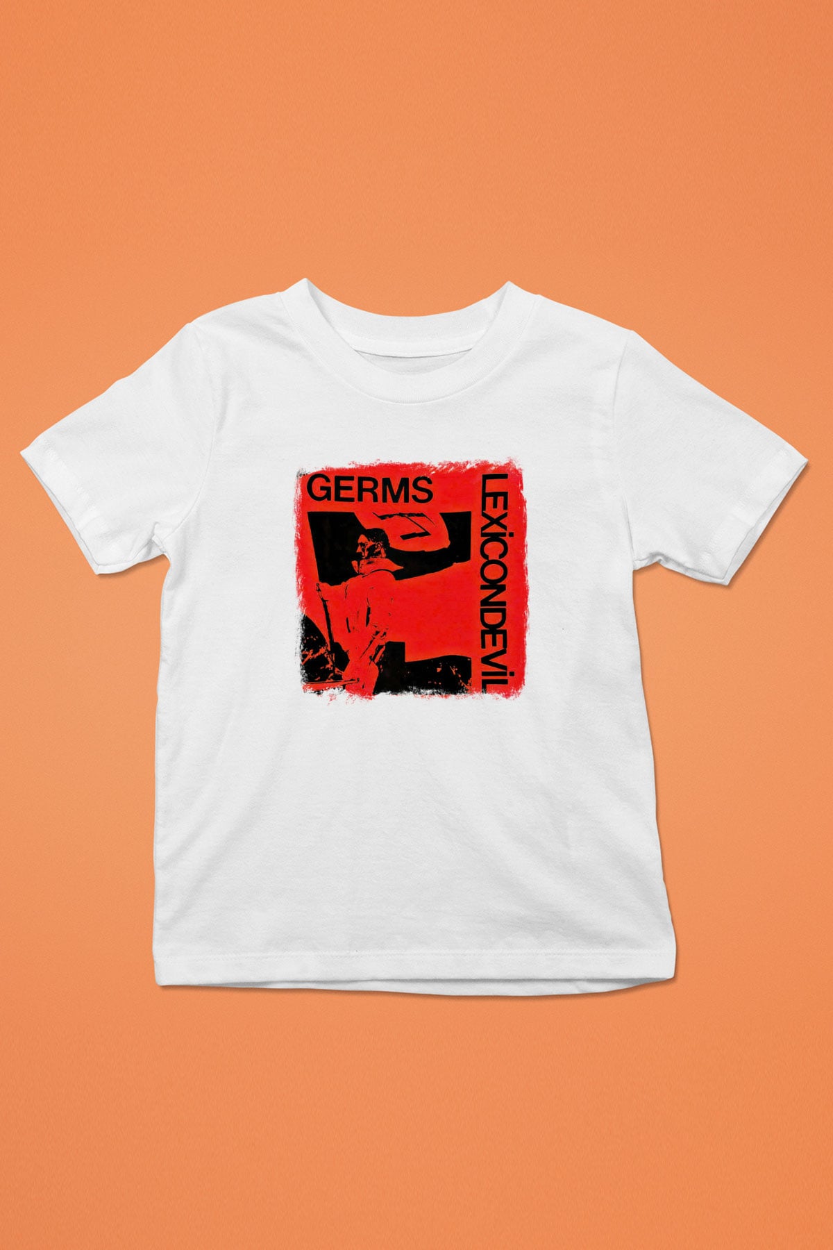 Germs Baskılı Unisex Beyaz Çocuk Tişört