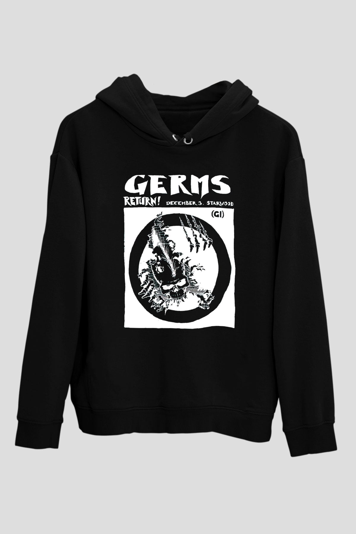 Germs Siyah Unisex Hoodie