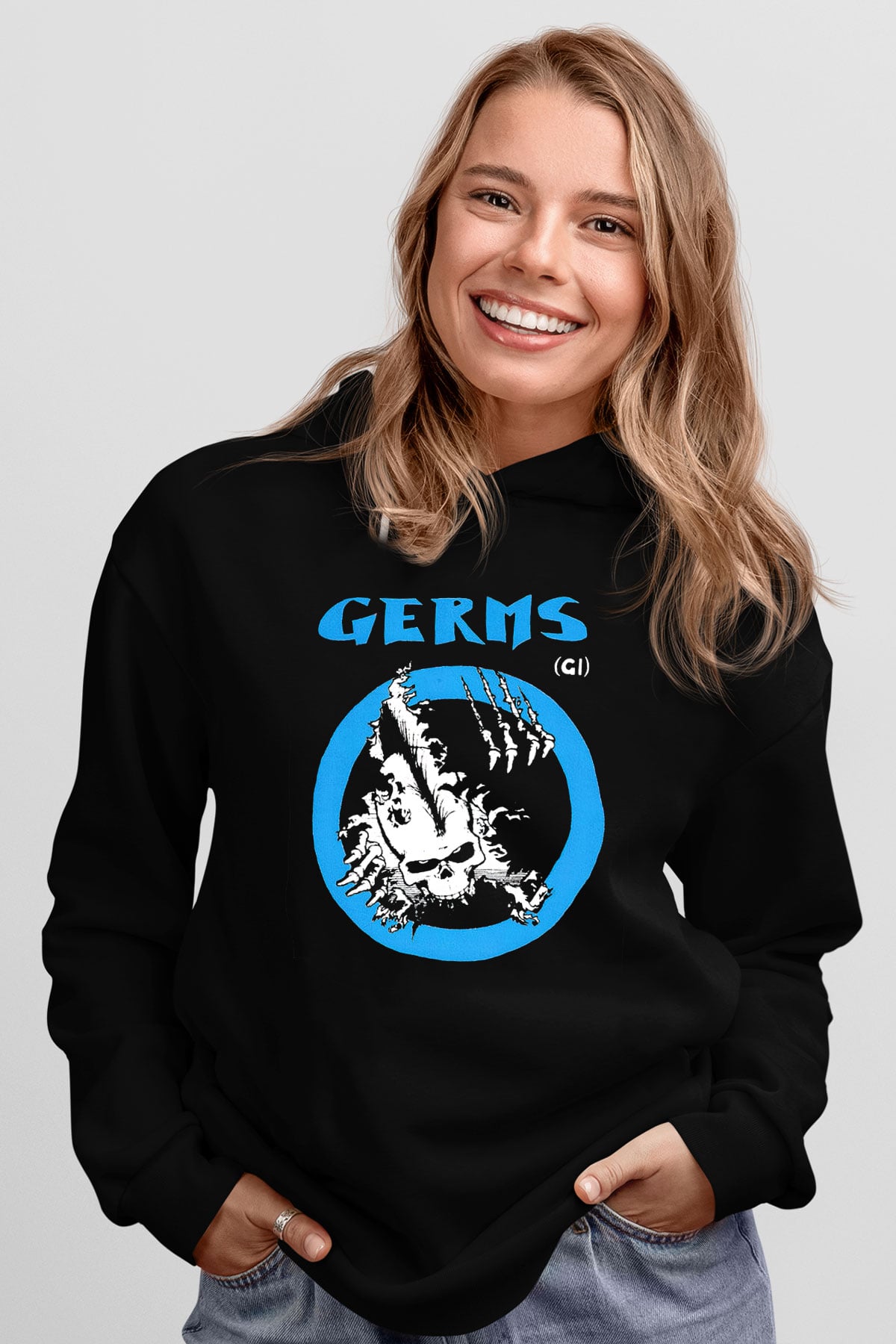 Germs Siyah Unisex Hoodie