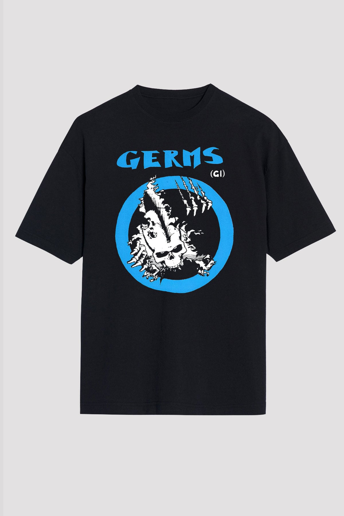 Germs Siyah Unisex Oversize Tişört T-Shirt