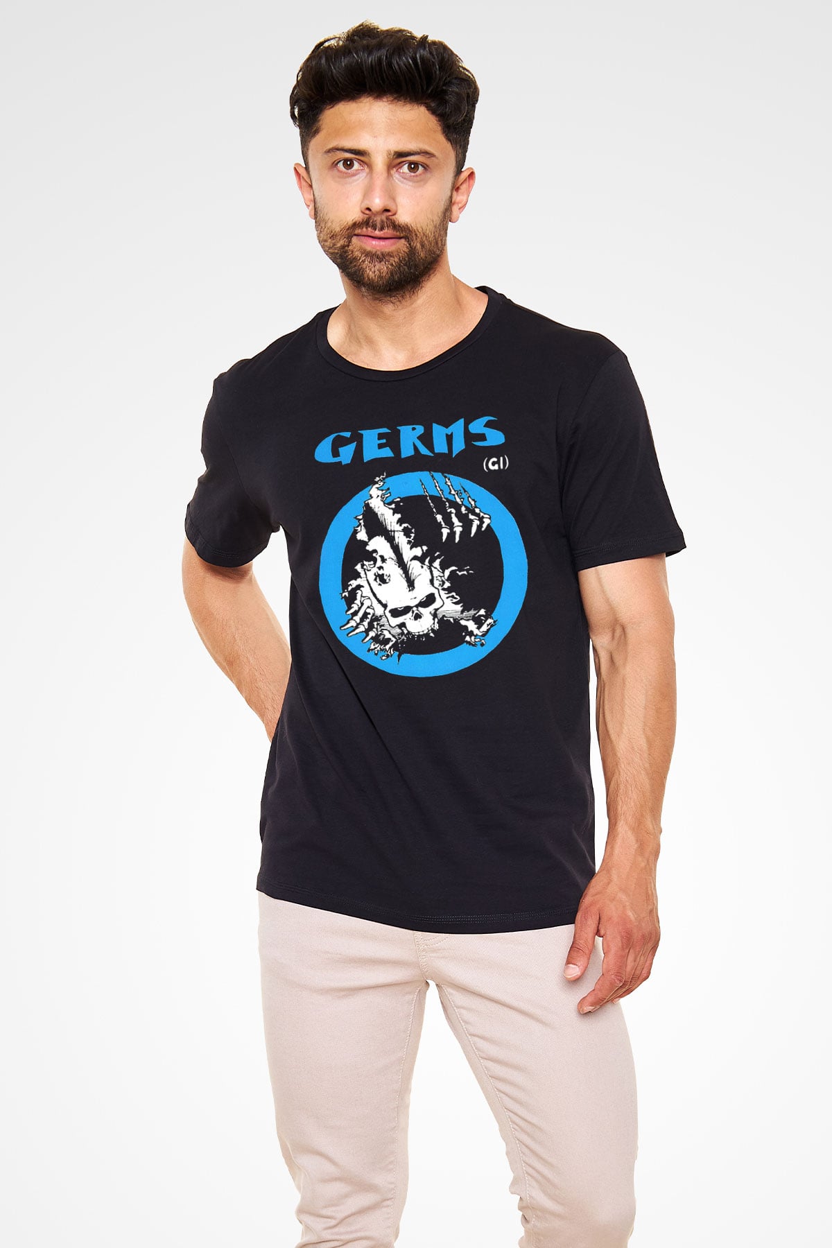 Germs Siyah Unisex Tişört T-Shirt - TişörtFabrikası