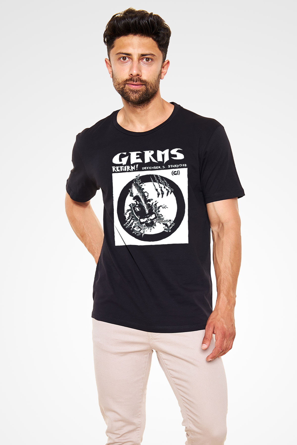 Germs Siyah Unisex Tişört T-Shirt - TişörtFabrikası