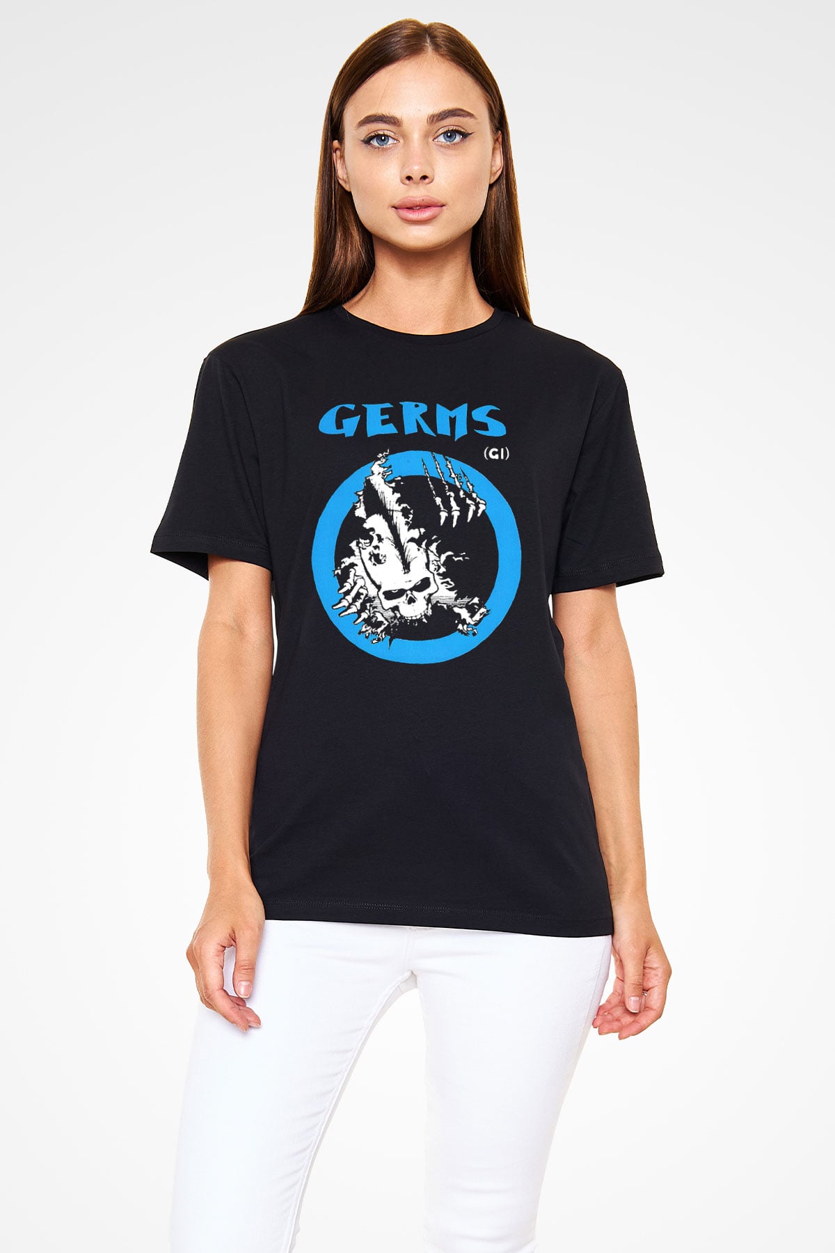Germs Siyah Unisex Tişört T-Shirt - TişörtFabrikası