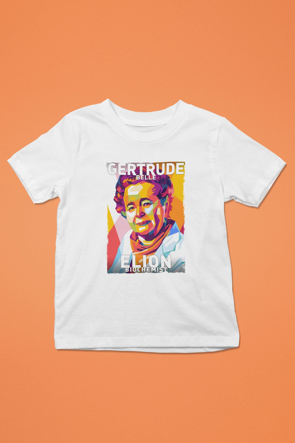 Gertrude B Elion Baskılı Unisex Beyaz Çocuk Tişörtü - Tshirt
