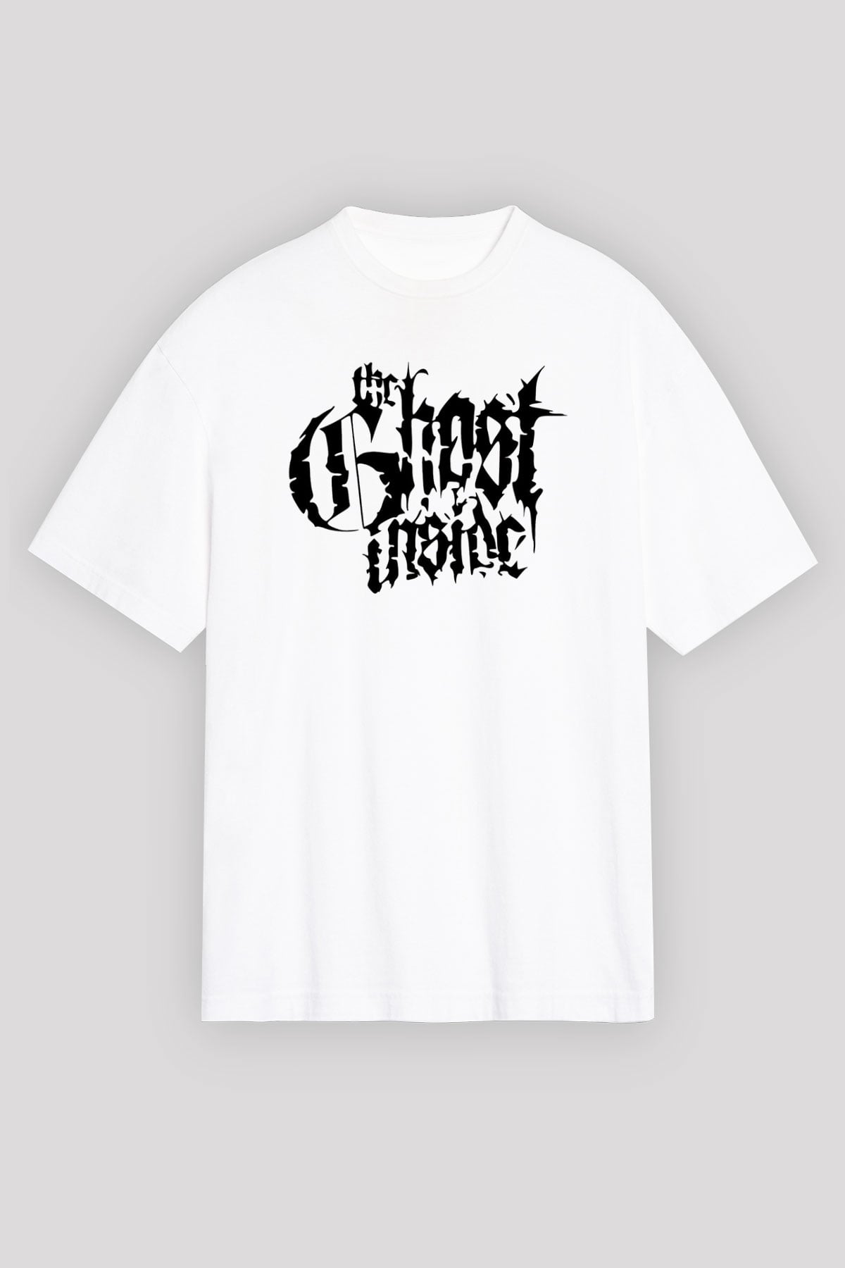 Ghost Inside Beyaz Unisex Oversize Tişört T-Shirt