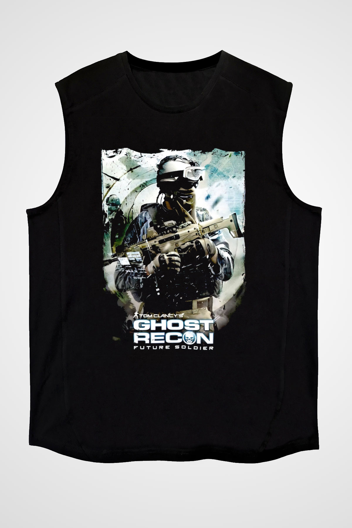 Ghost Recon Siyah Unisex Kolsuz Tişört