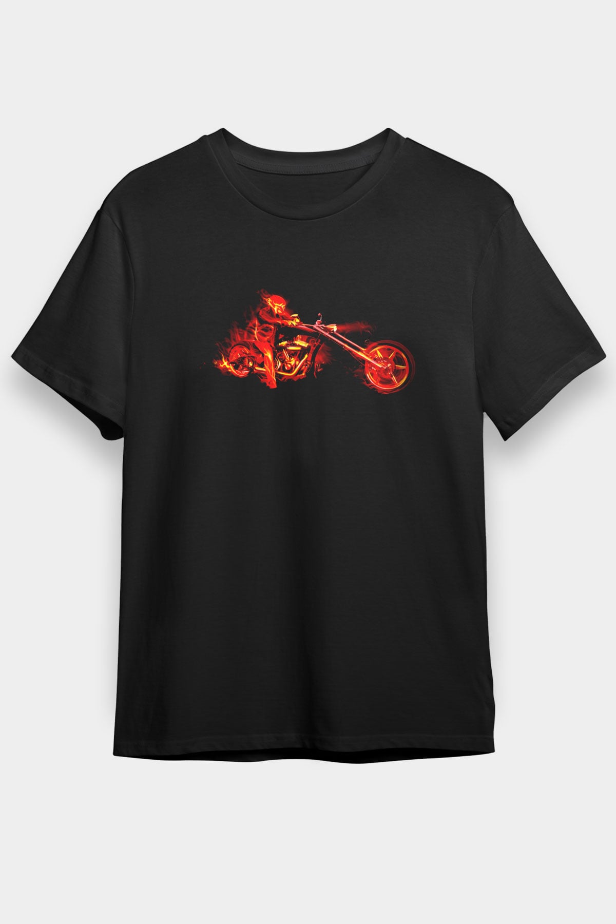 Ghost Rider Hayalet Sürücü Siyah Unisex Tişört