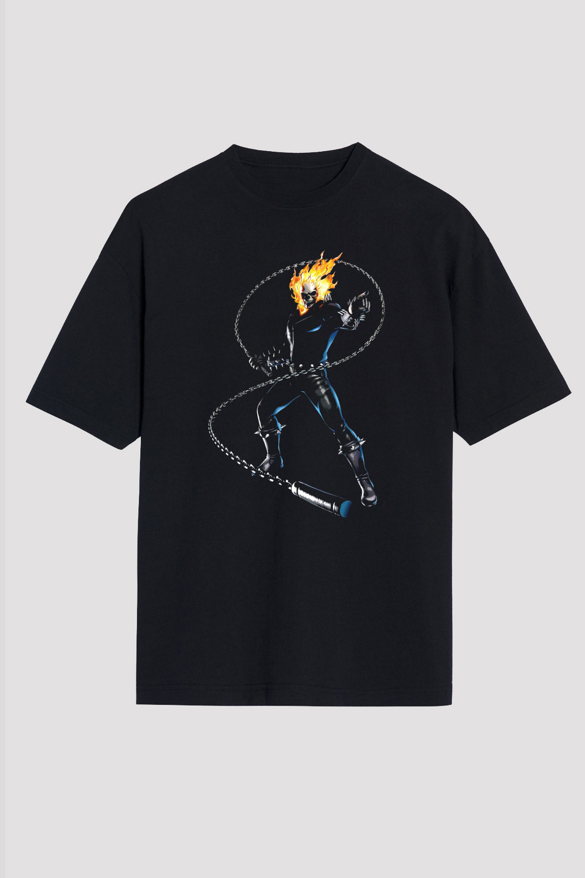 Ghost Rider Hayalet Sürücü Siyah Unisex Tişört