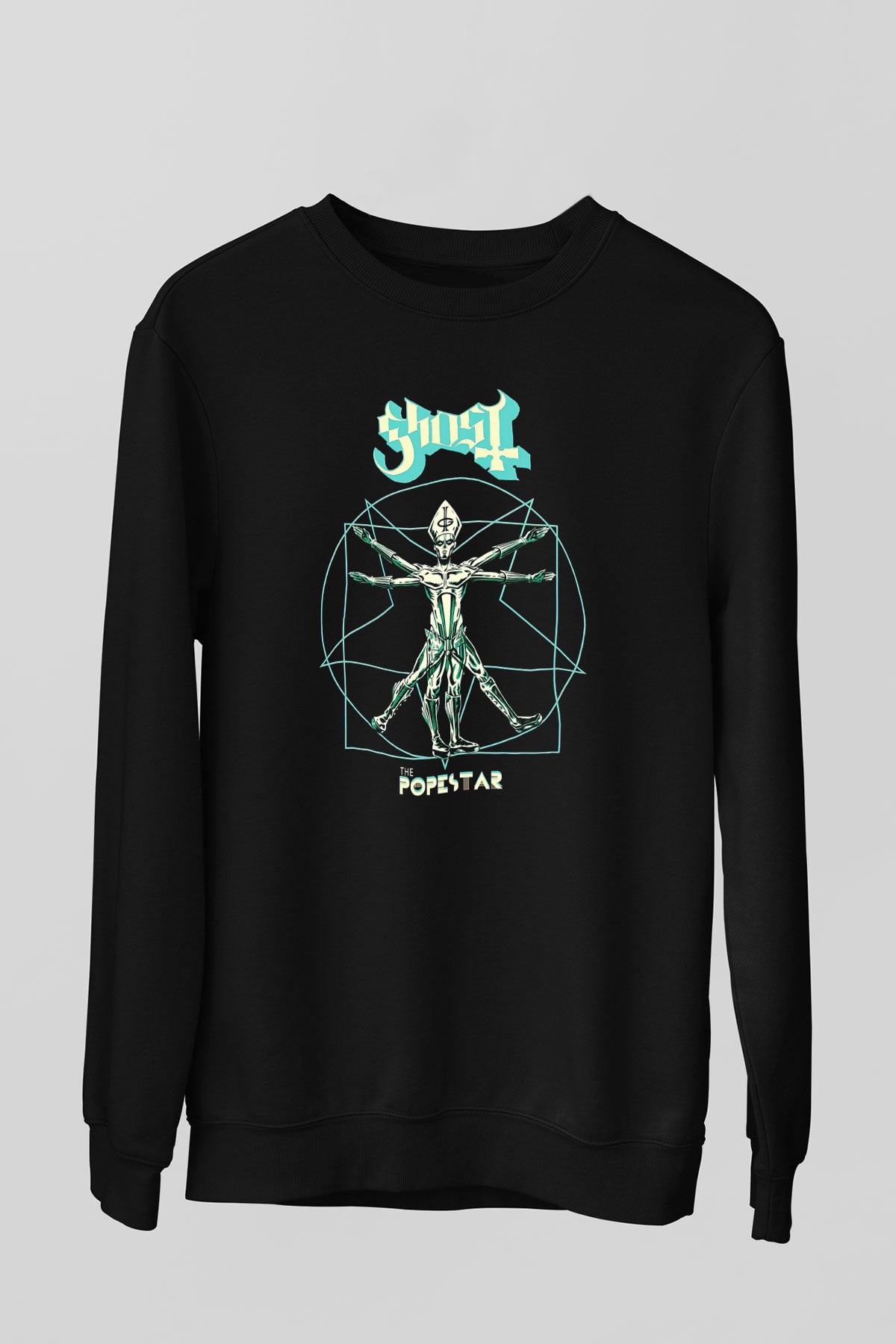 Ghost Siyah Unisex Sweatshirt