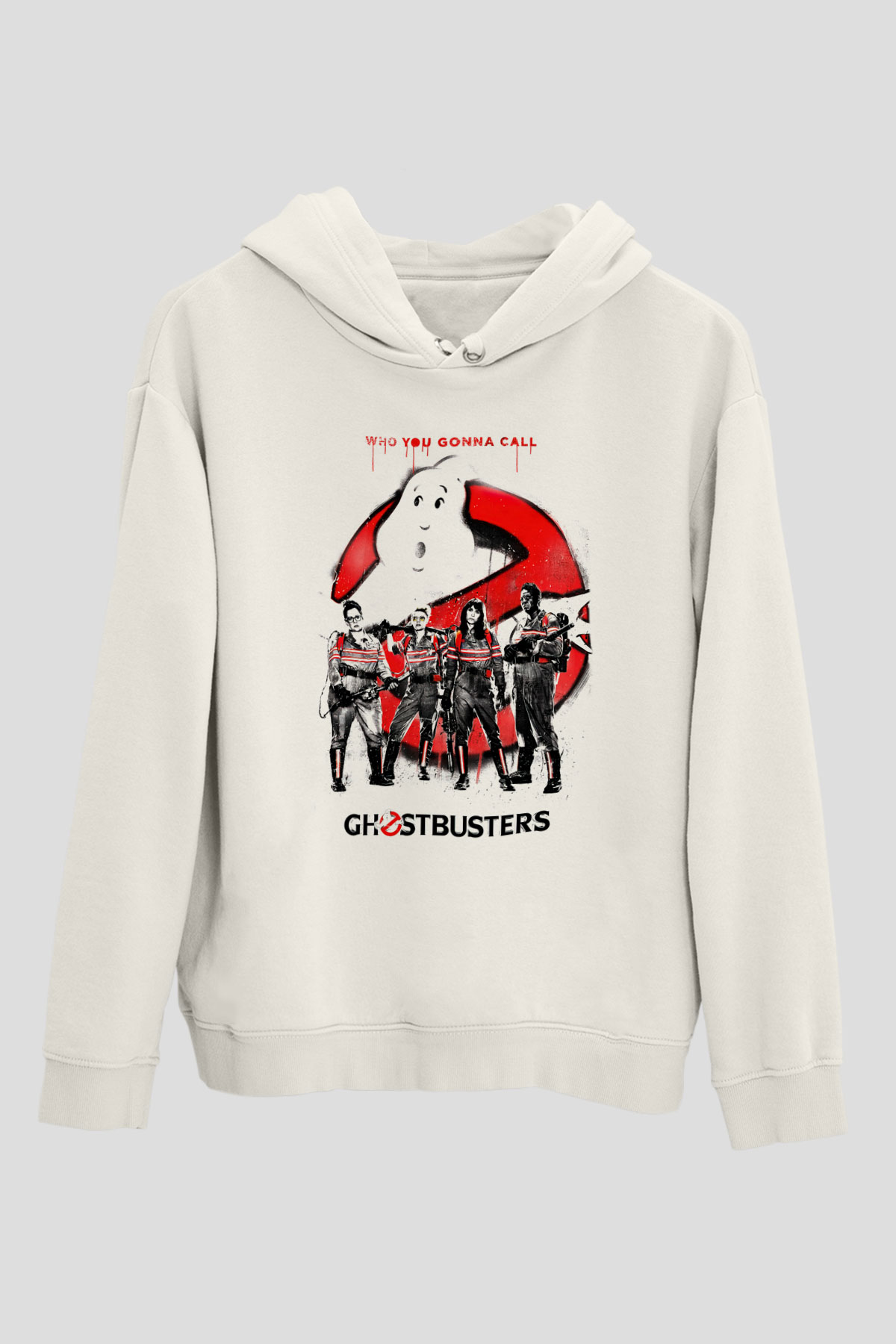 Ghostbusters Hayalet Avcıları Beyaz Unisex Hoodie