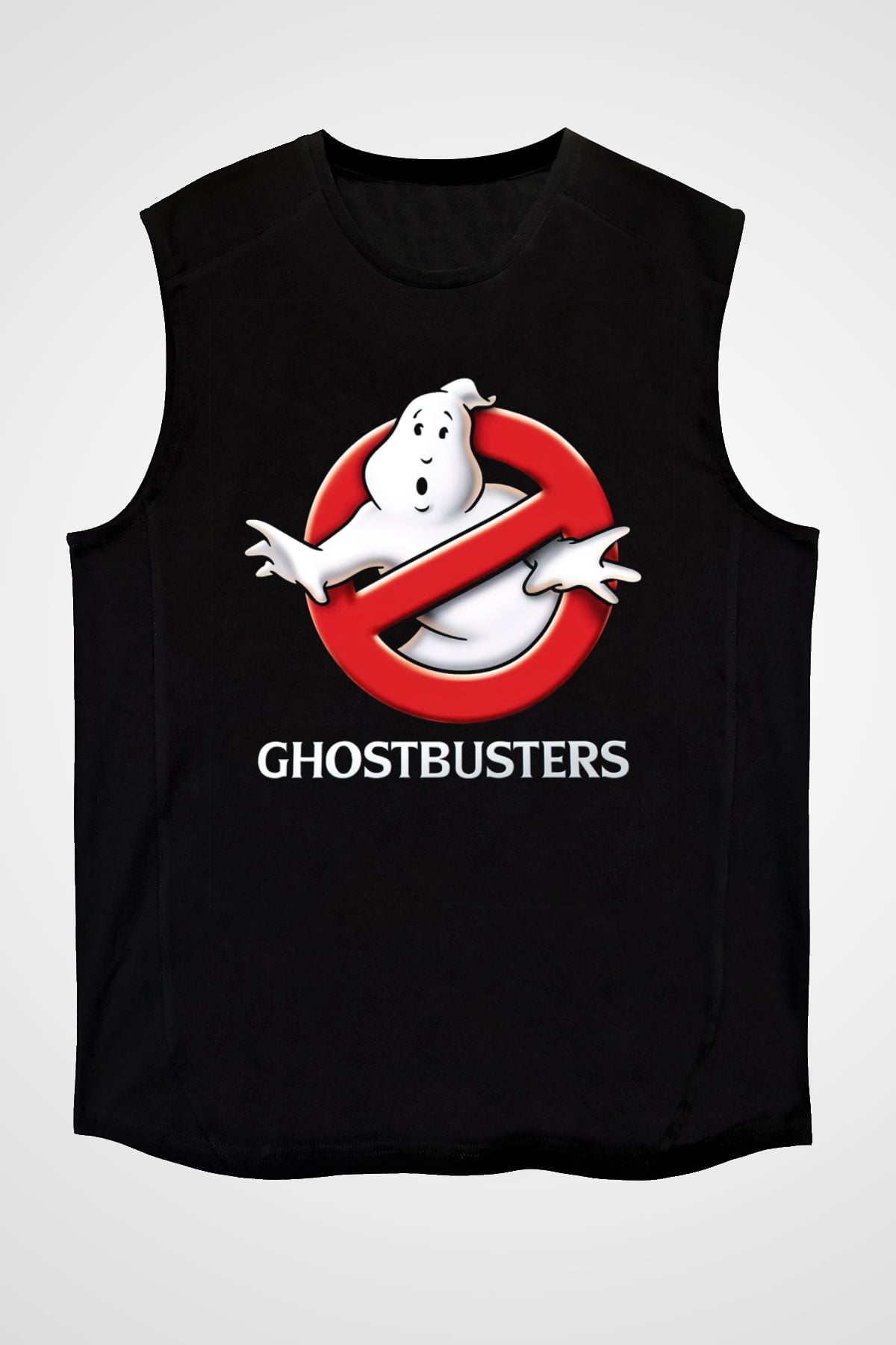 Ghostbusters Hayalet Avcıları Siyah Unisex Kolsuz Tişört