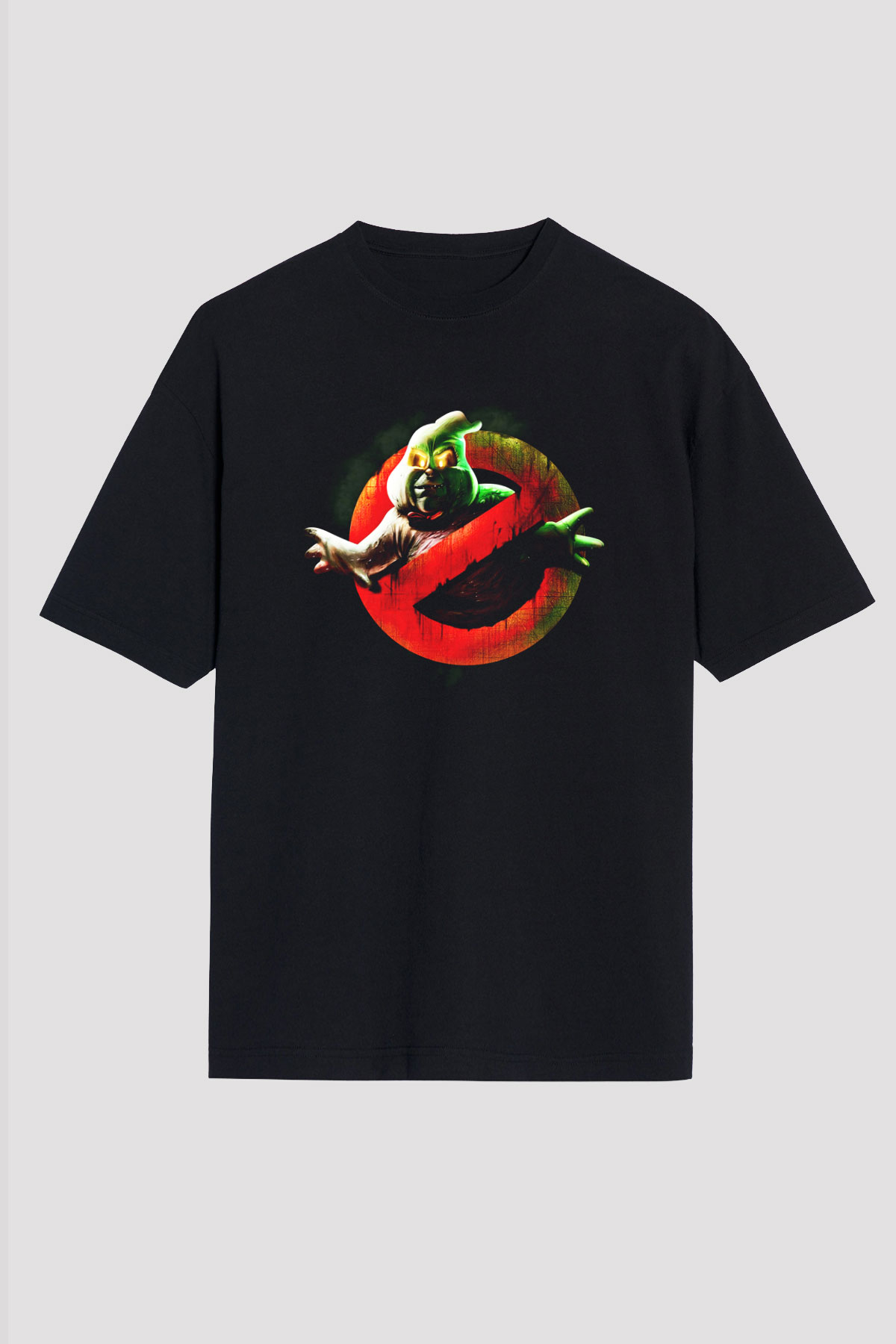 Ghostbusters Hayalet Avcıları Siyah Unisex Oversize Tişört T-Shirt