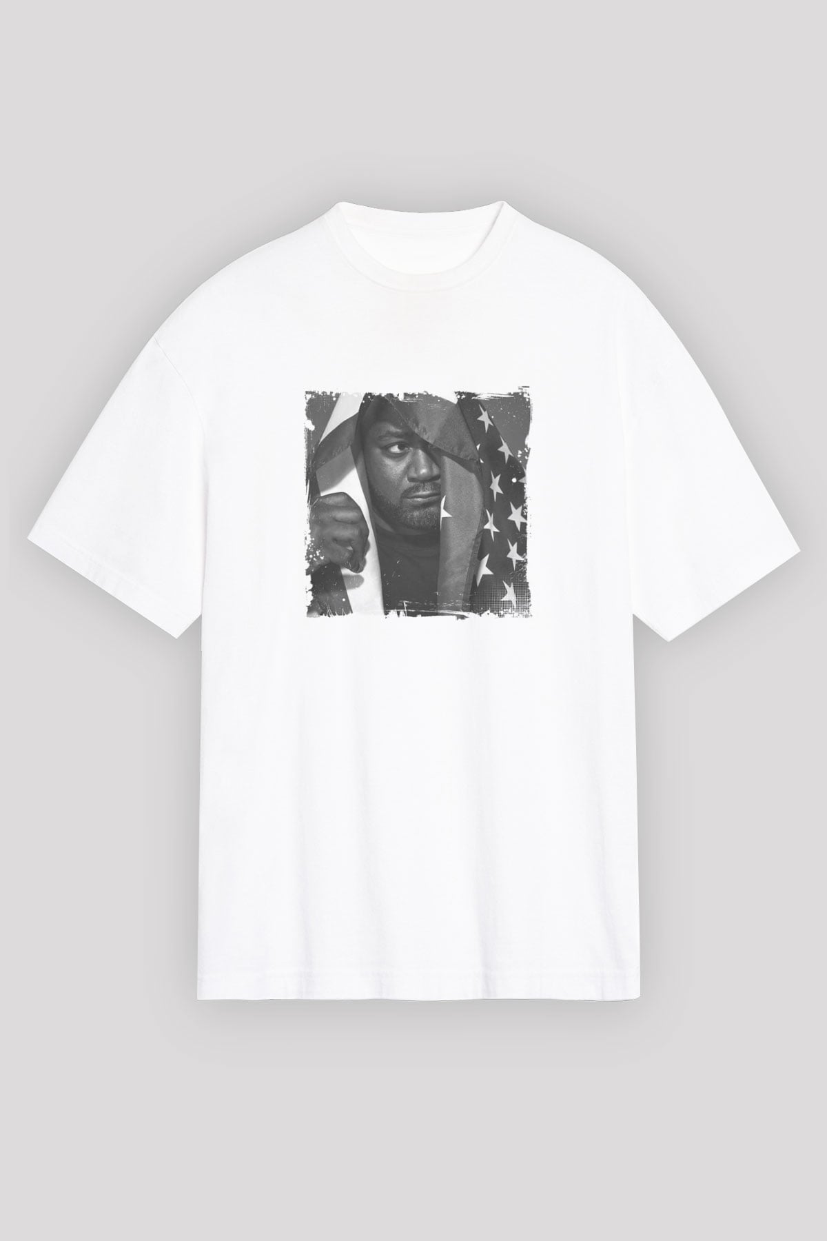 Ghostface Killah Baskılı Unisex Beyaz Tişört