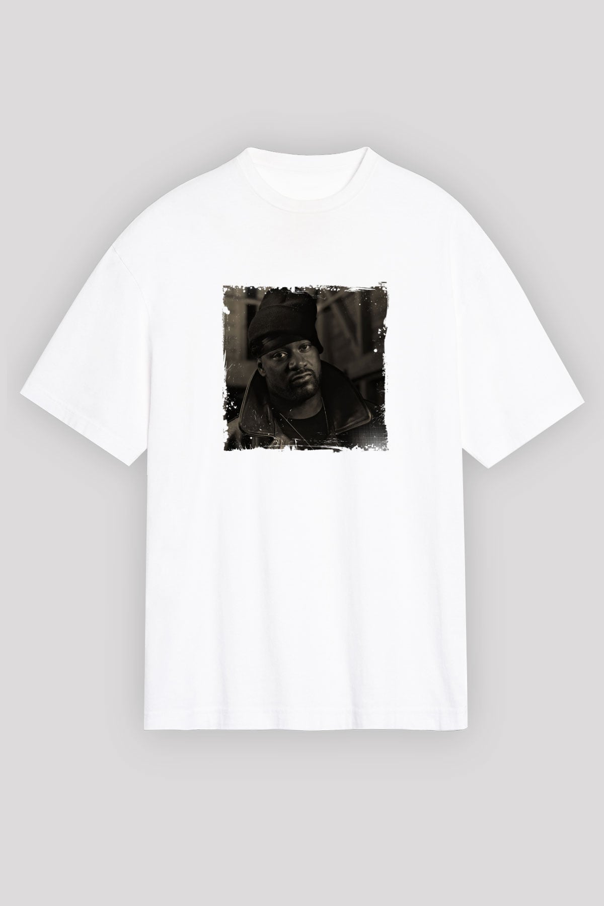 Ghostface Killah Baskılı Unisex Beyaz Tişört