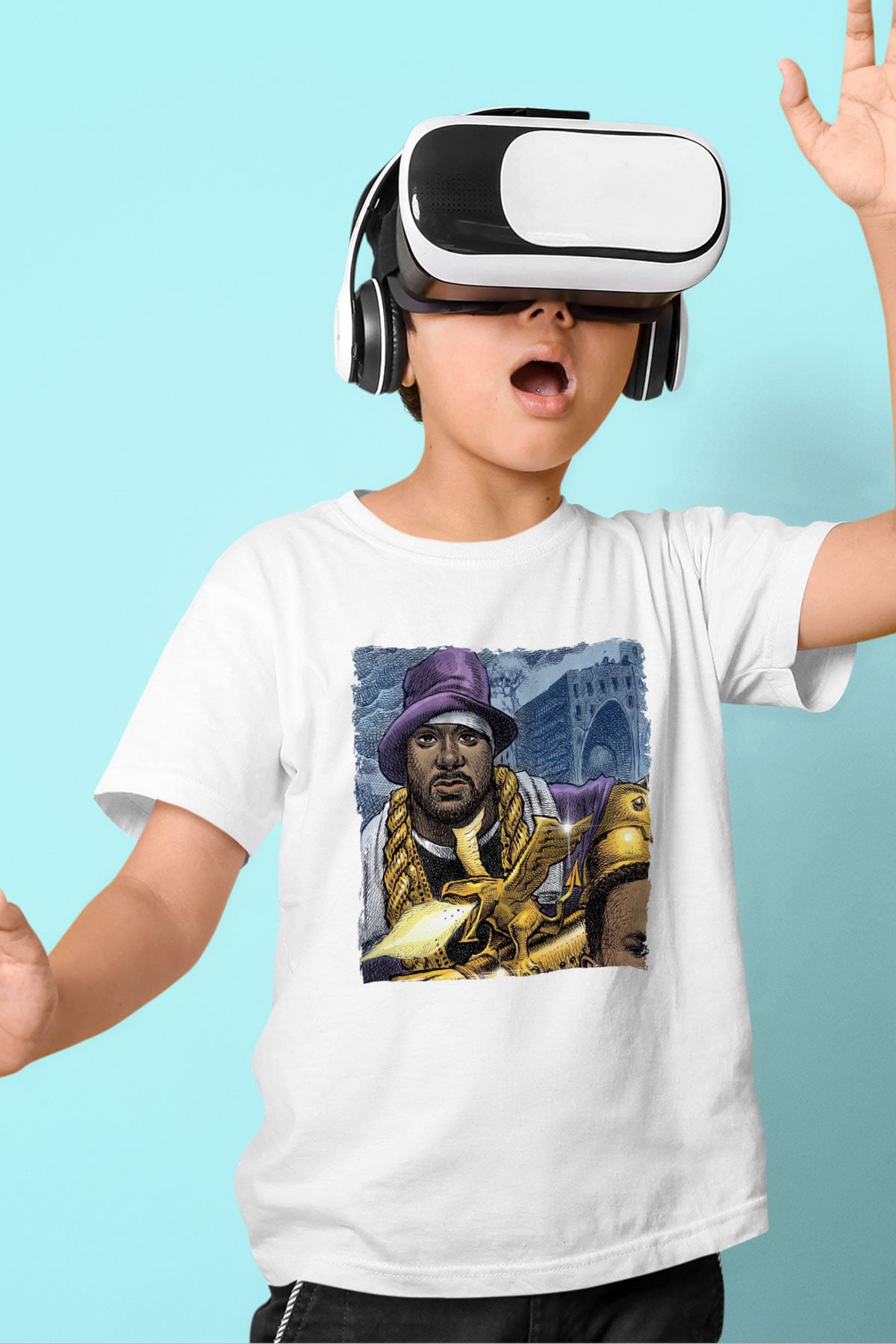 Ghostface Killah Beyaz Unisex Çocuk Tişört