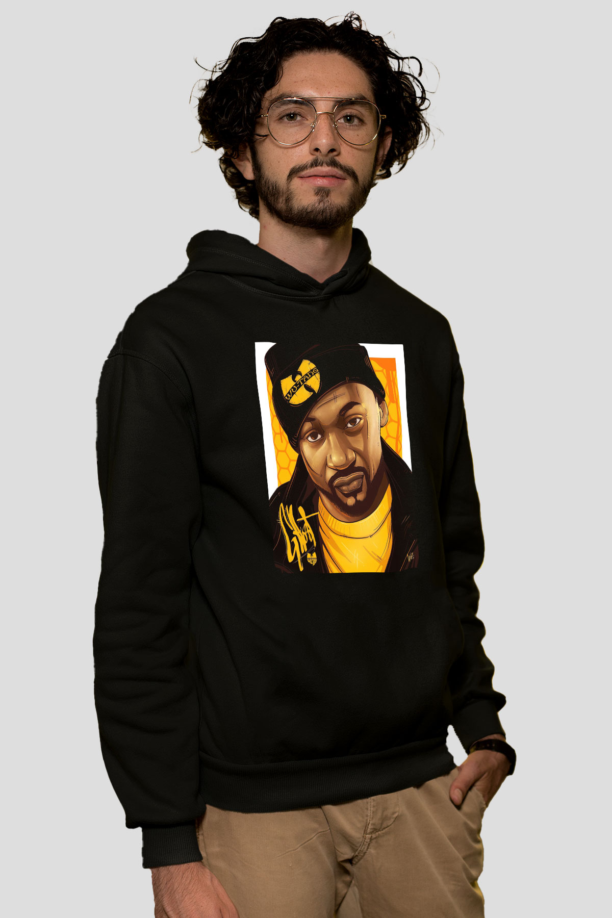 Ghostface Killah Beyaz Unisex Kapüşonlu Sweatshirt