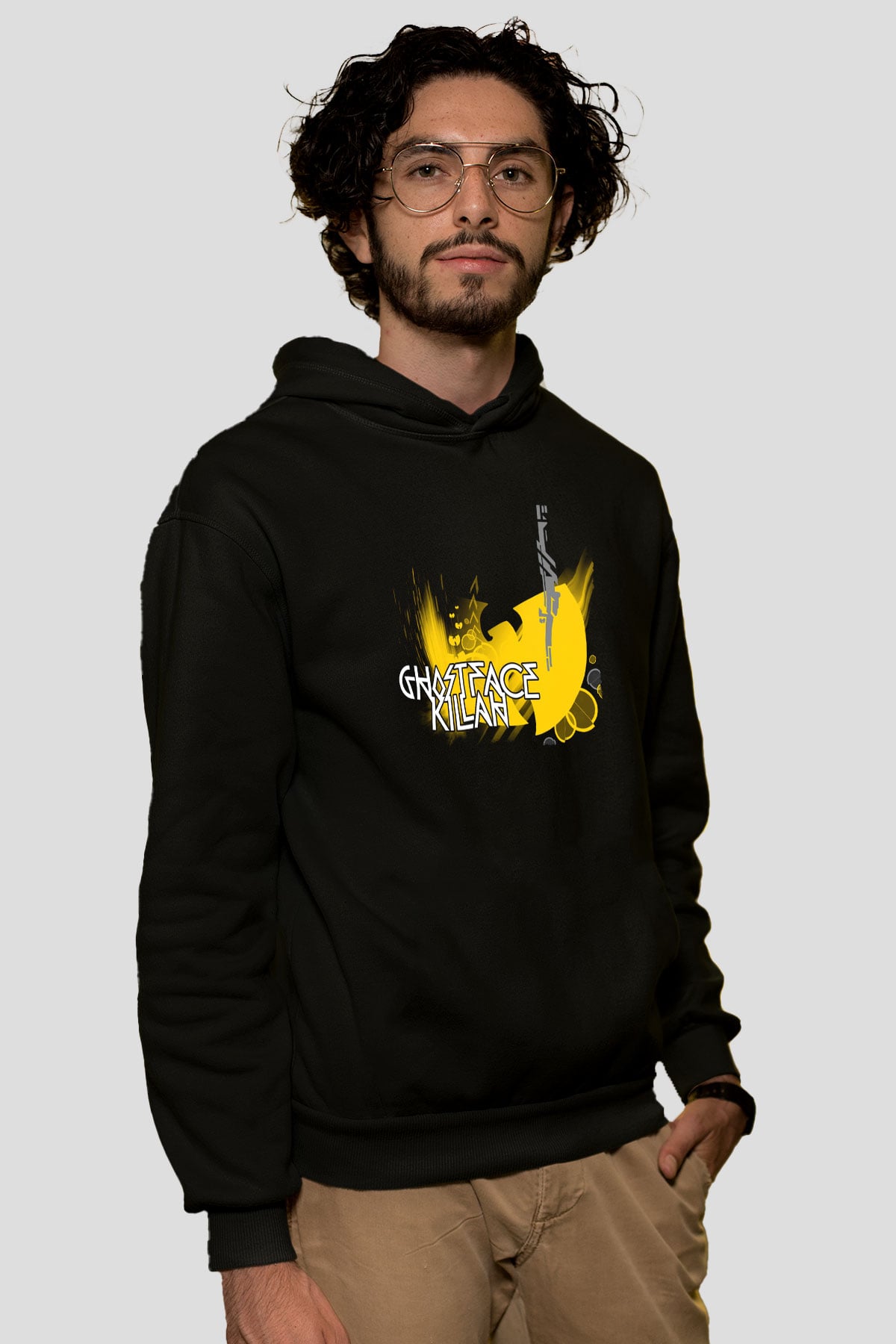 Ghostface Killah Siyah Unisex Kapüşonlu Sweatshirt