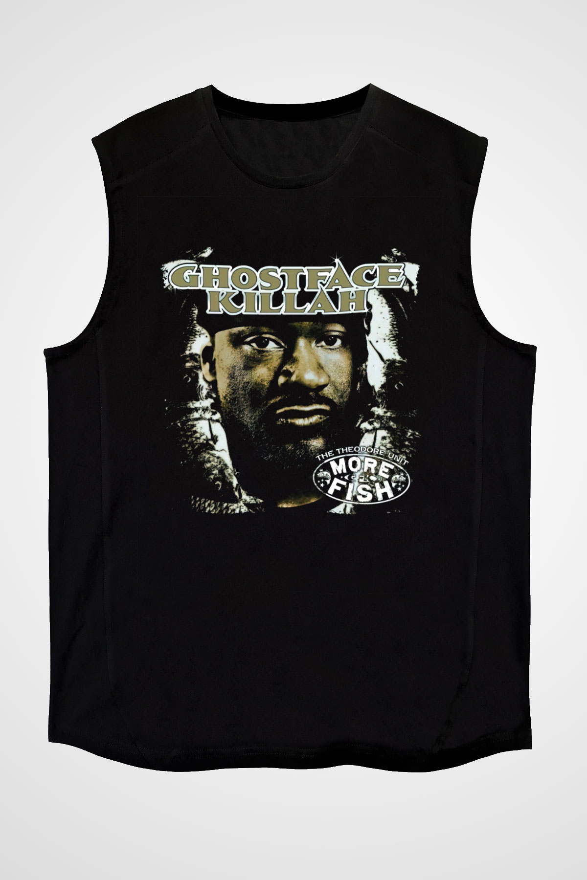 Ghostface Killah Siyah Unisex Kolsuz Tişört