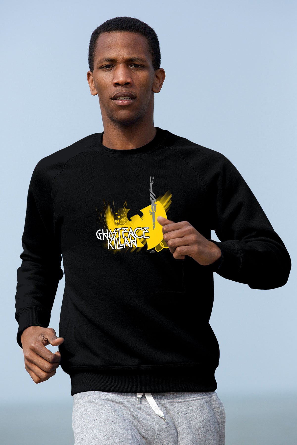 Ghostface Killah Siyah Unisex Sweatshirt