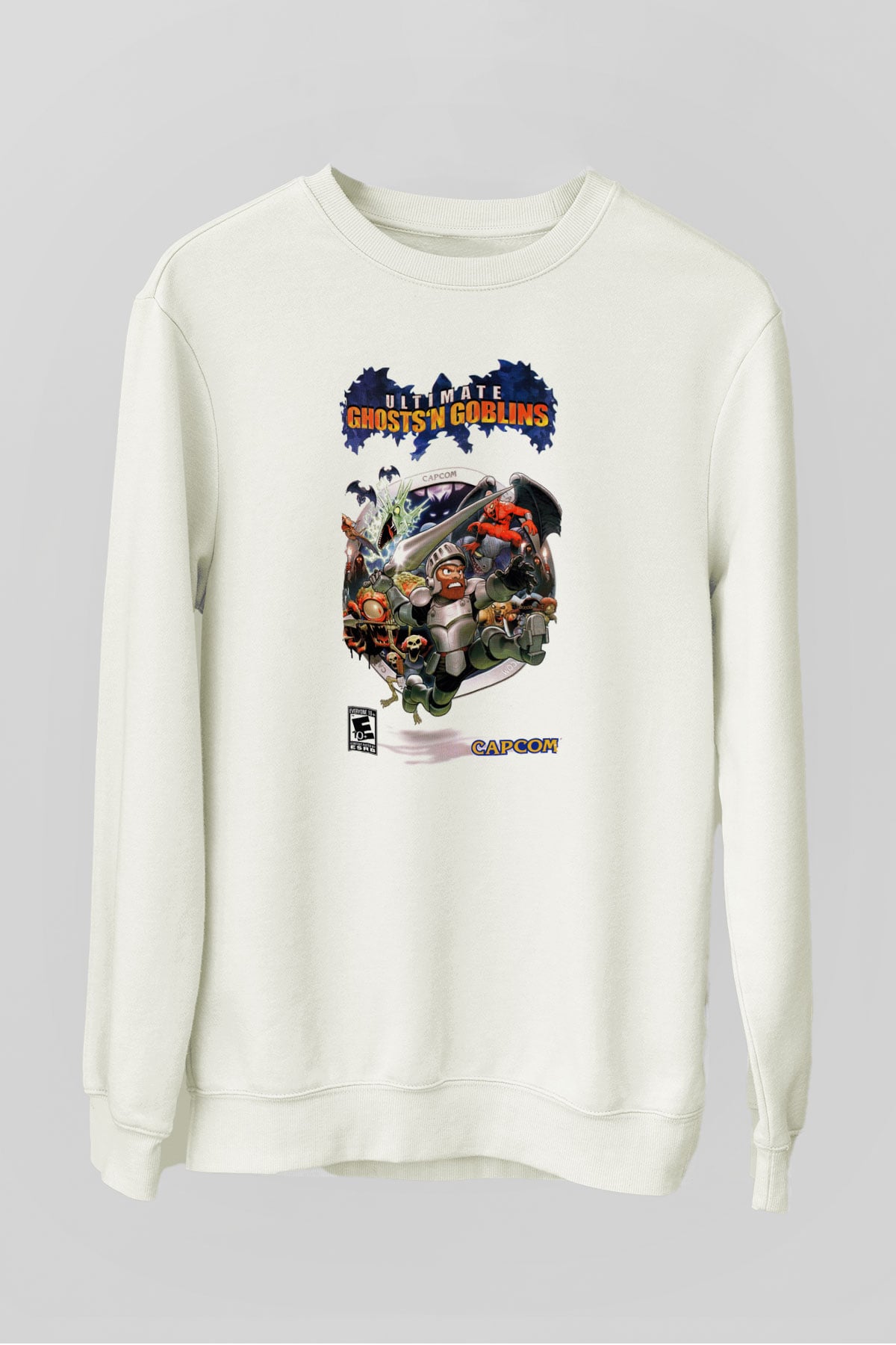 Ghosts 'n Goblins Beyaz Unisex Sweatshirt