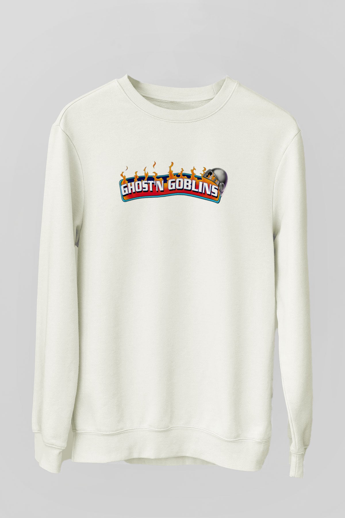 Ghosts 'n Goblins Beyaz Unisex Sweatshirt