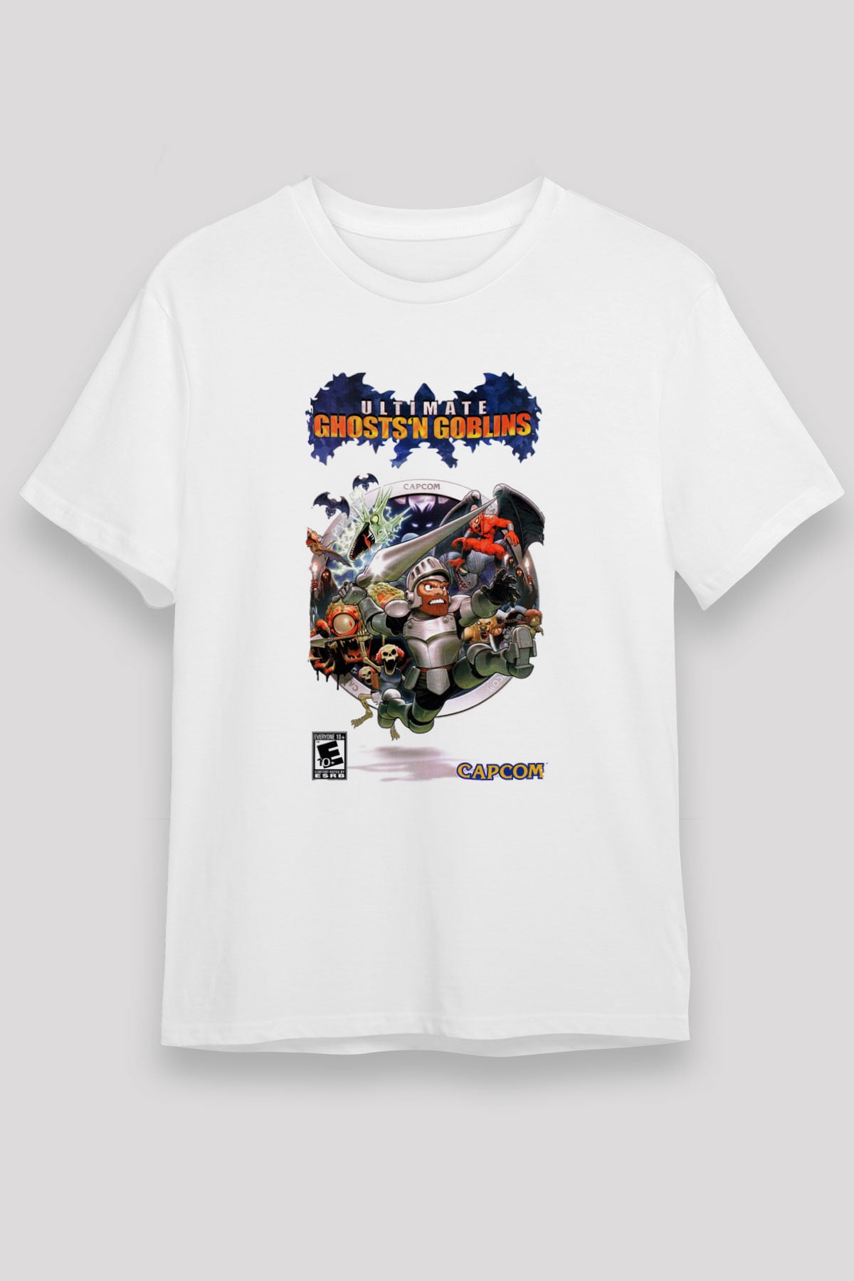 Ghosts 'n Goblins Beyaz Unisex Tişört T-Shirt
