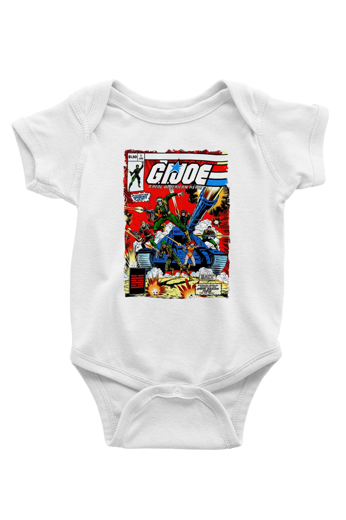 GI JOE Beyaz Bebek Body - Zıbın