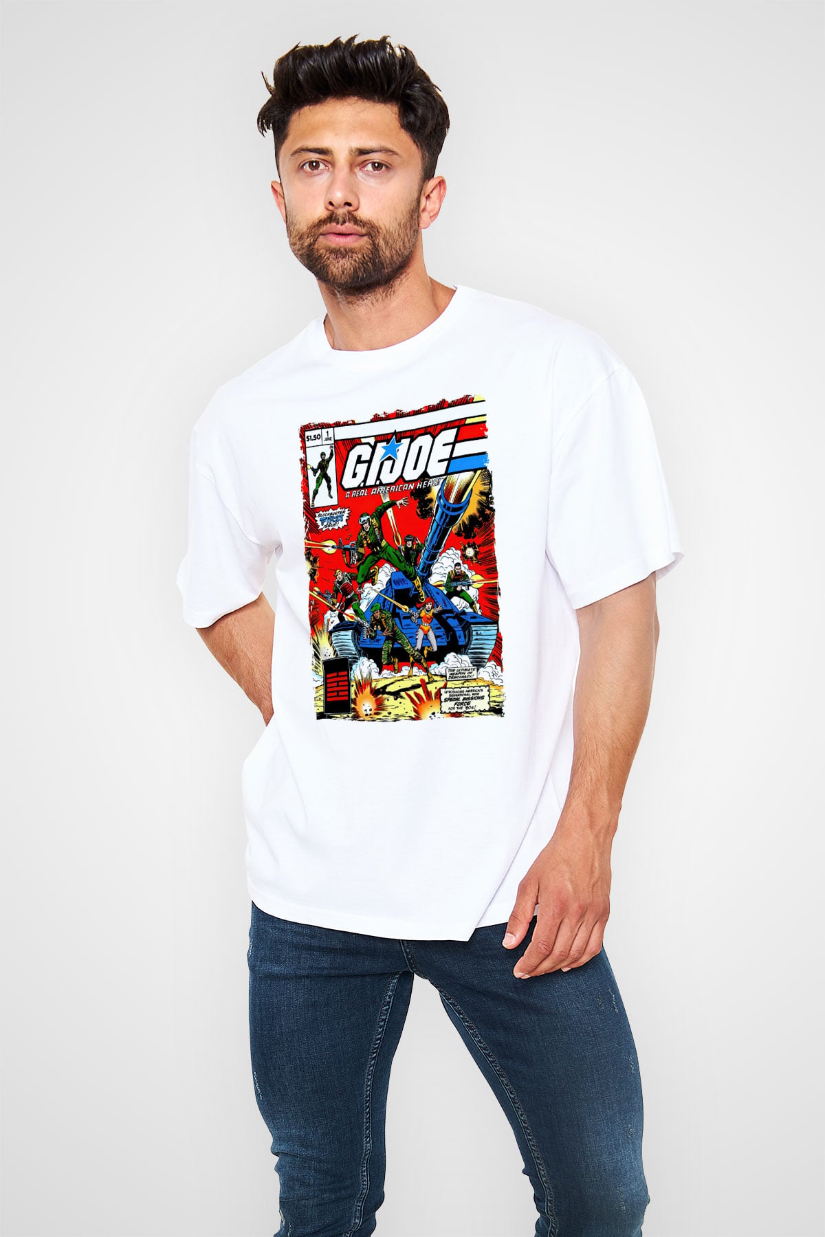 GI JOE Beyaz Unisex Tişört