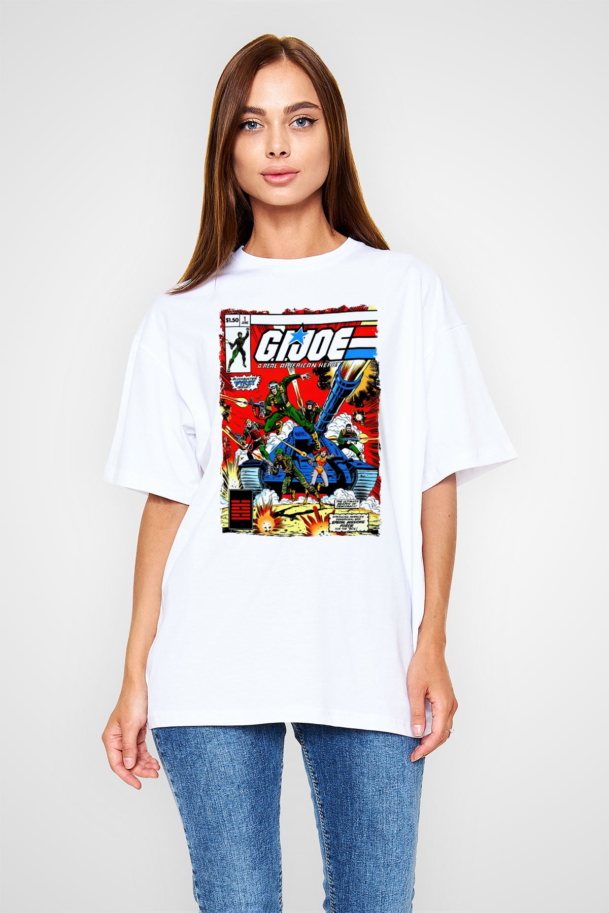 GI JOE Beyaz Unisex Tişört
