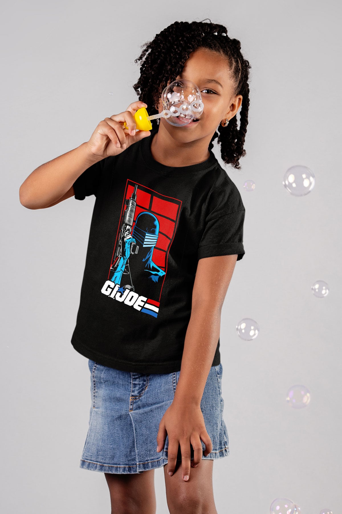 GI JOE Siyah Unisex  Çocuk Tişört